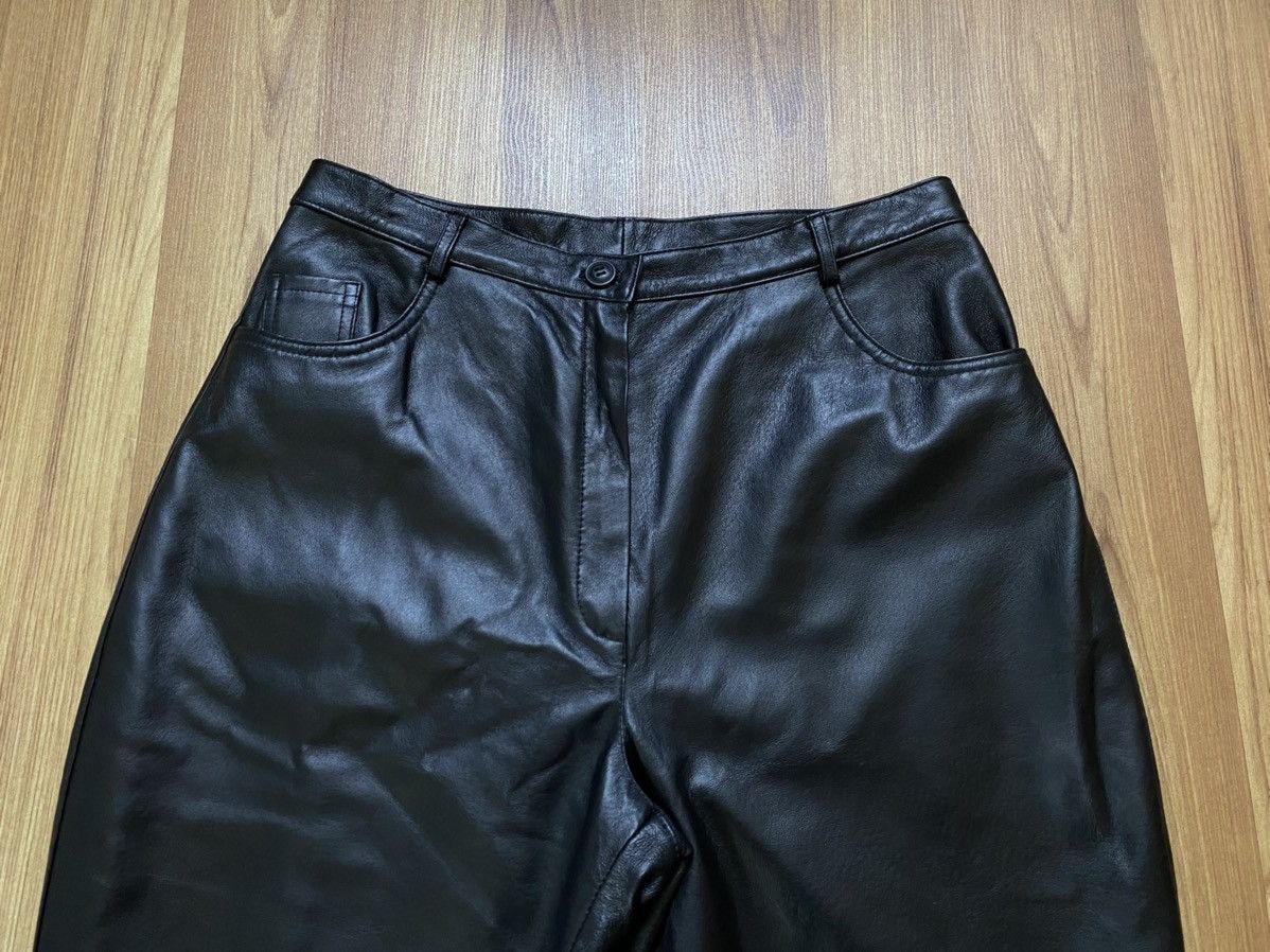 Genuine Leather Vintage Leather Pants Motorcycle Trousers Y2K Alpinestars Size US 31 - 2 Thumbnail
