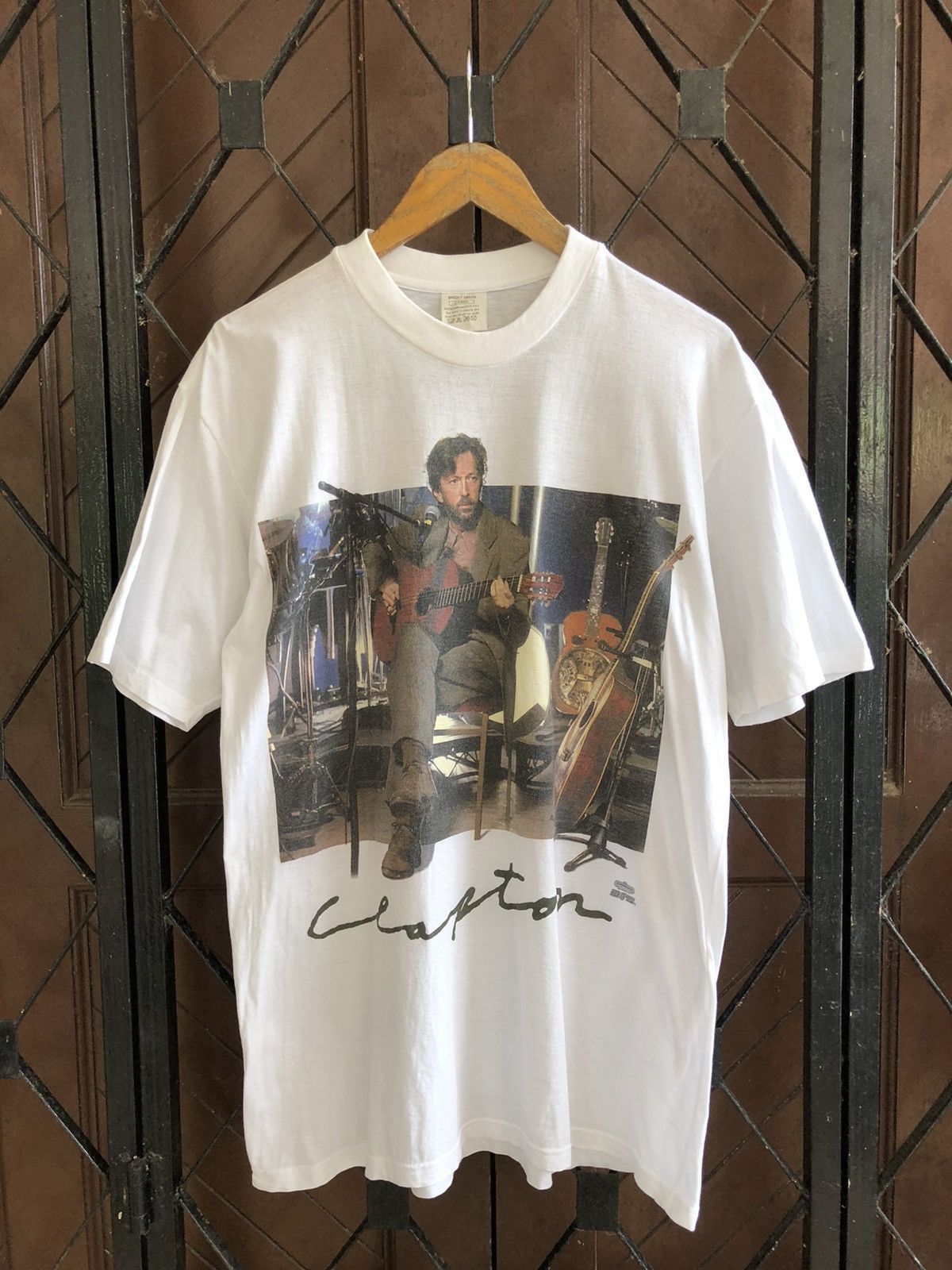 Band Tees × Vintage Vintage 90s Eric Clapton 92 UK Tour TShirt Size US L / EU 52-54 / 3 - 1 Thumbnail