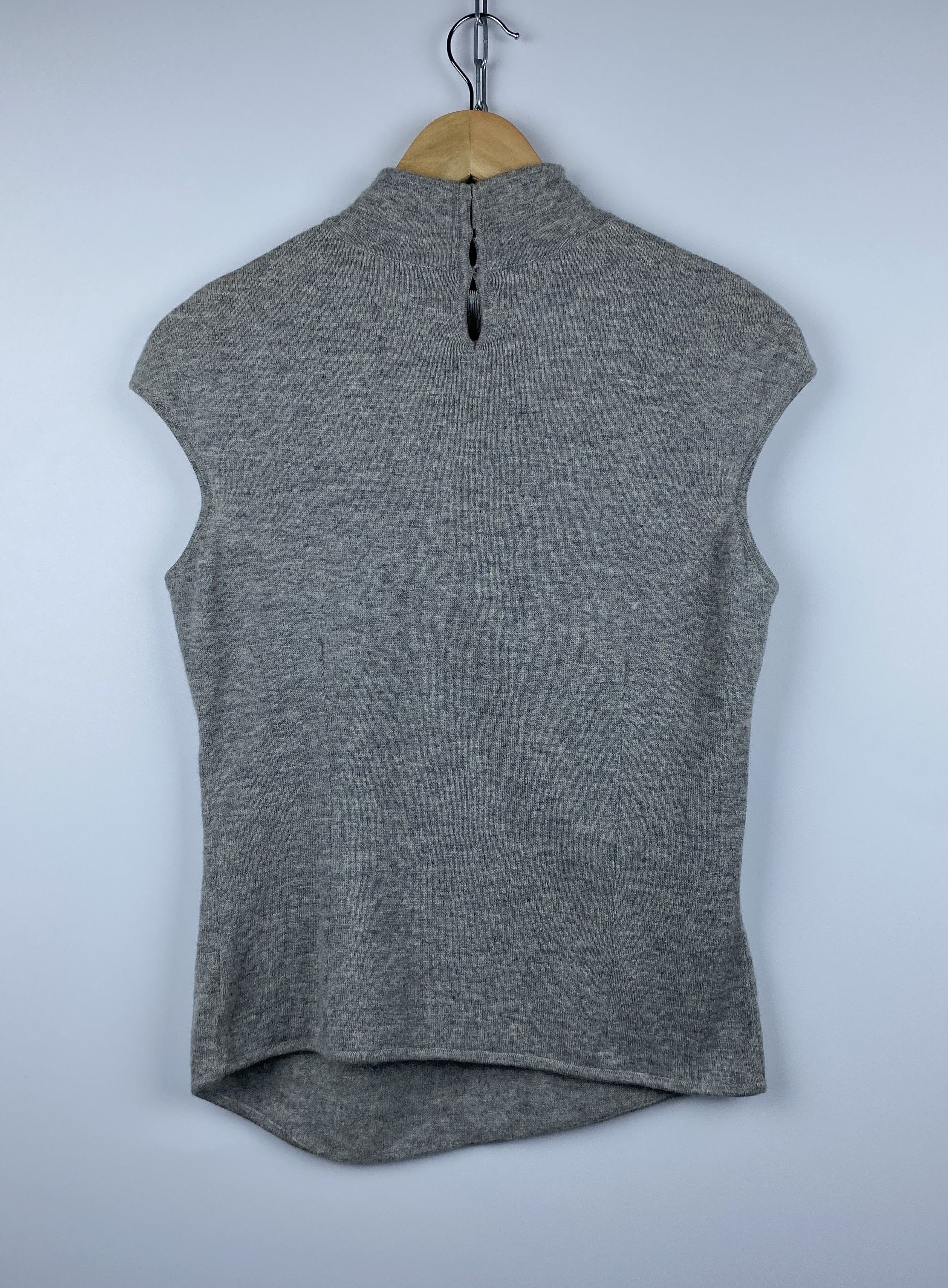 Escada Floral Wool Silk Women's Sweater Sleeveless