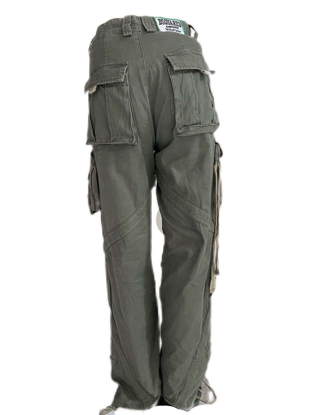 Dsquared2 SS01 Dsquared Tactical Bondage Flared Cargo Pants Size US 28 / EU 44 - 10 Thumbnail