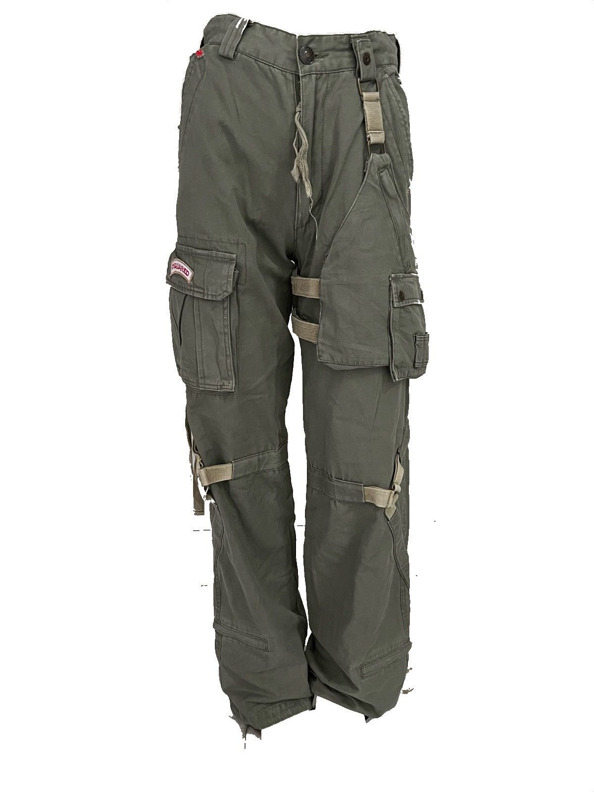 Dsquared2 SS01 Dsquared Tactical Bondage Flared Cargo Pants Size US 28 / EU 44 - 7 Thumbnail