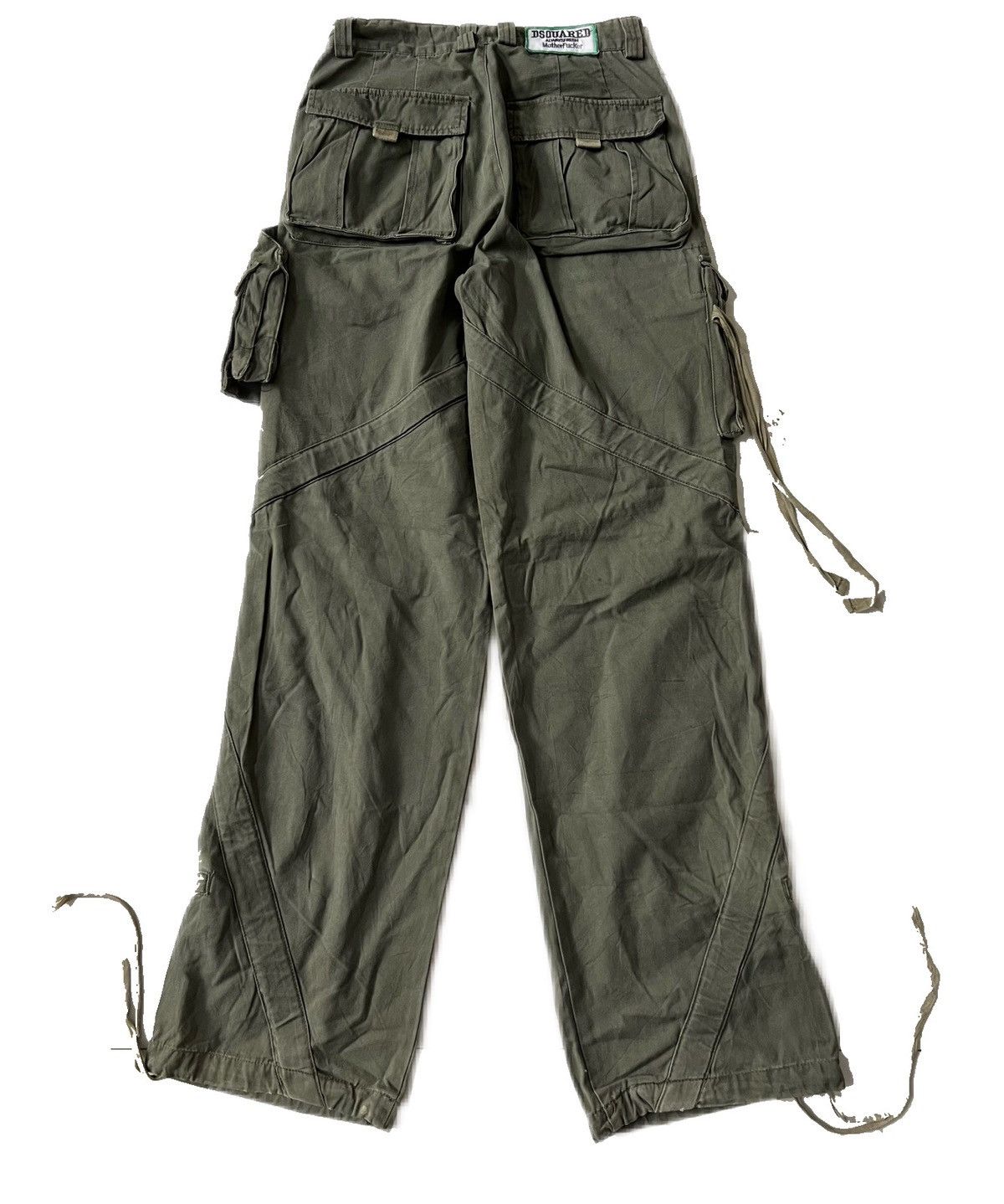 Dsquared2 SS01 Dsquared Tactical Bondage Flared Cargo Pants Size US 28 / EU 44 - 6 Thumbnail
