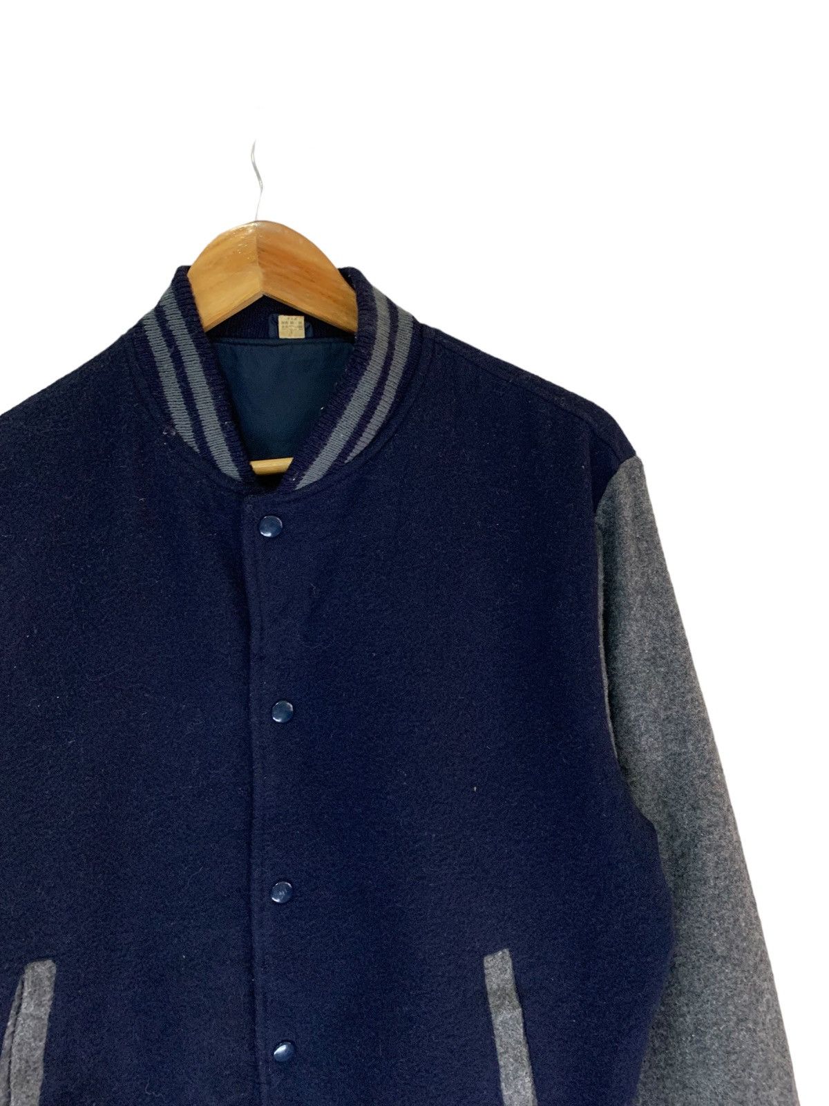 Japanese Brand × Vintage vintage wool bomber jacket snap button Size US M / EU 48-50 / 2 - 2 Thumbnail
