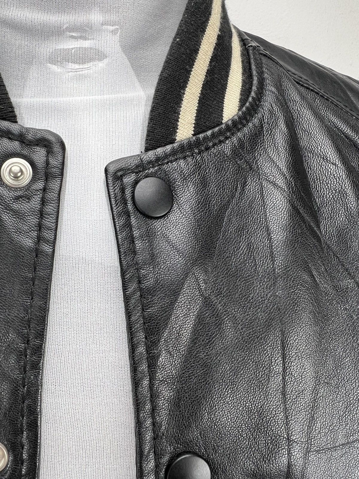 Journal Standard Journal Standard Relume Leather Sheep Skin Varsity Jacket Size US M / EU 48-50 / 2 - 16 Thumbnail
