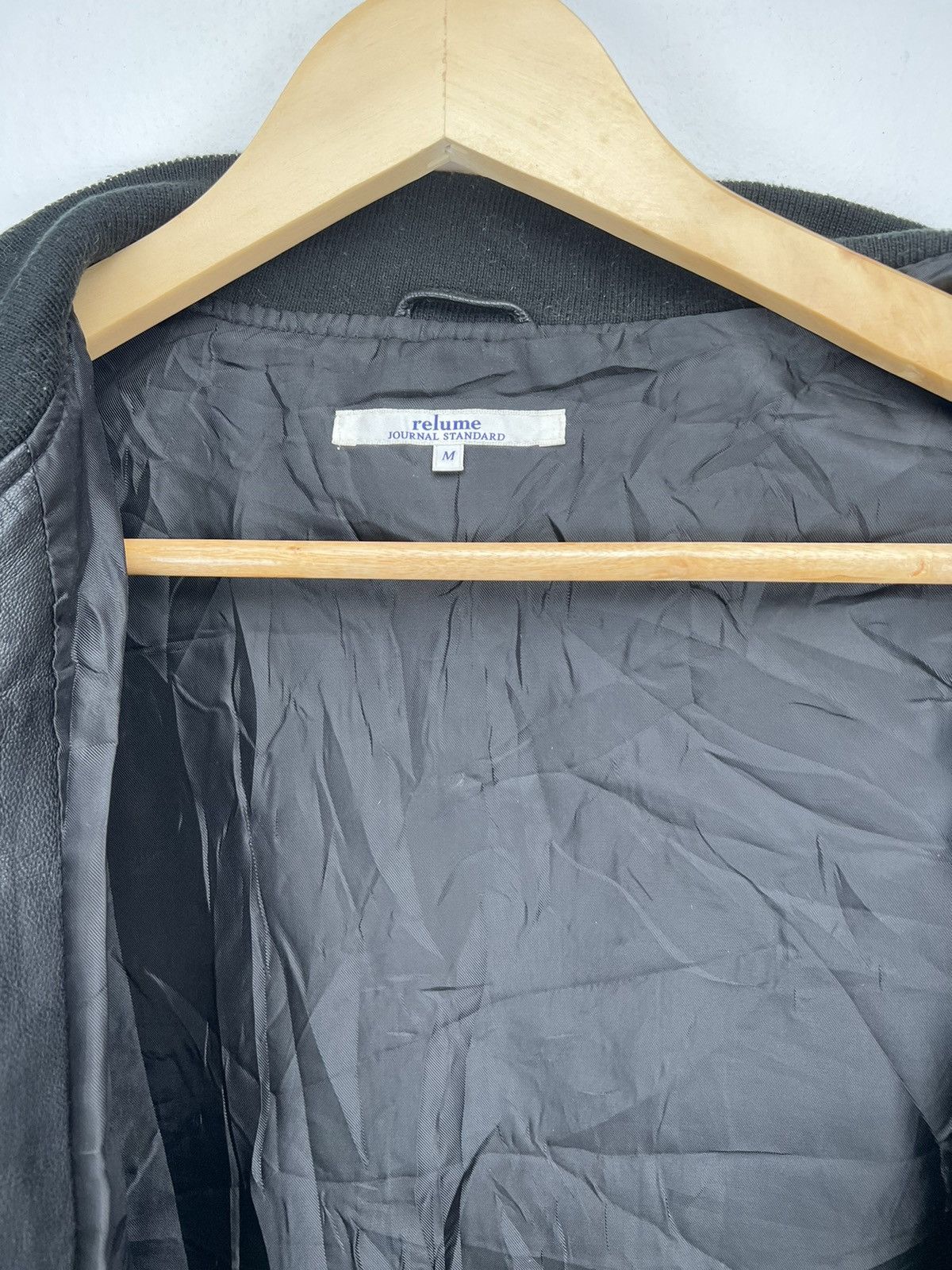 Journal Standard Journal Standard Relume Leather Sheep Skin Varsity Jacket Size US M / EU 48-50 / 2 - 18 Thumbnail