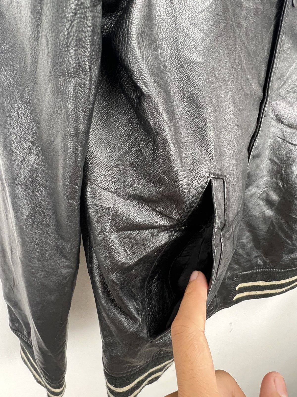 Journal Standard Journal Standard Relume Leather Sheep Skin Varsity Jacket Size US M / EU 48-50 / 2 - 10 Thumbnail
