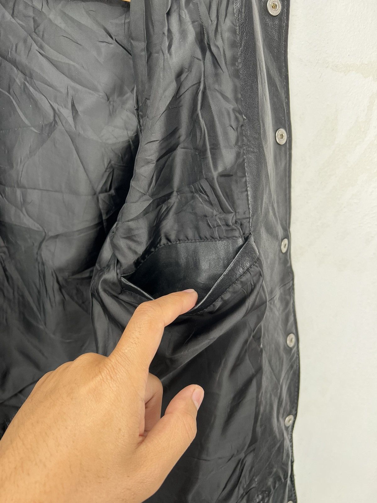 Journal Standard Relume Leather Sheep Skin Varsity Jacket