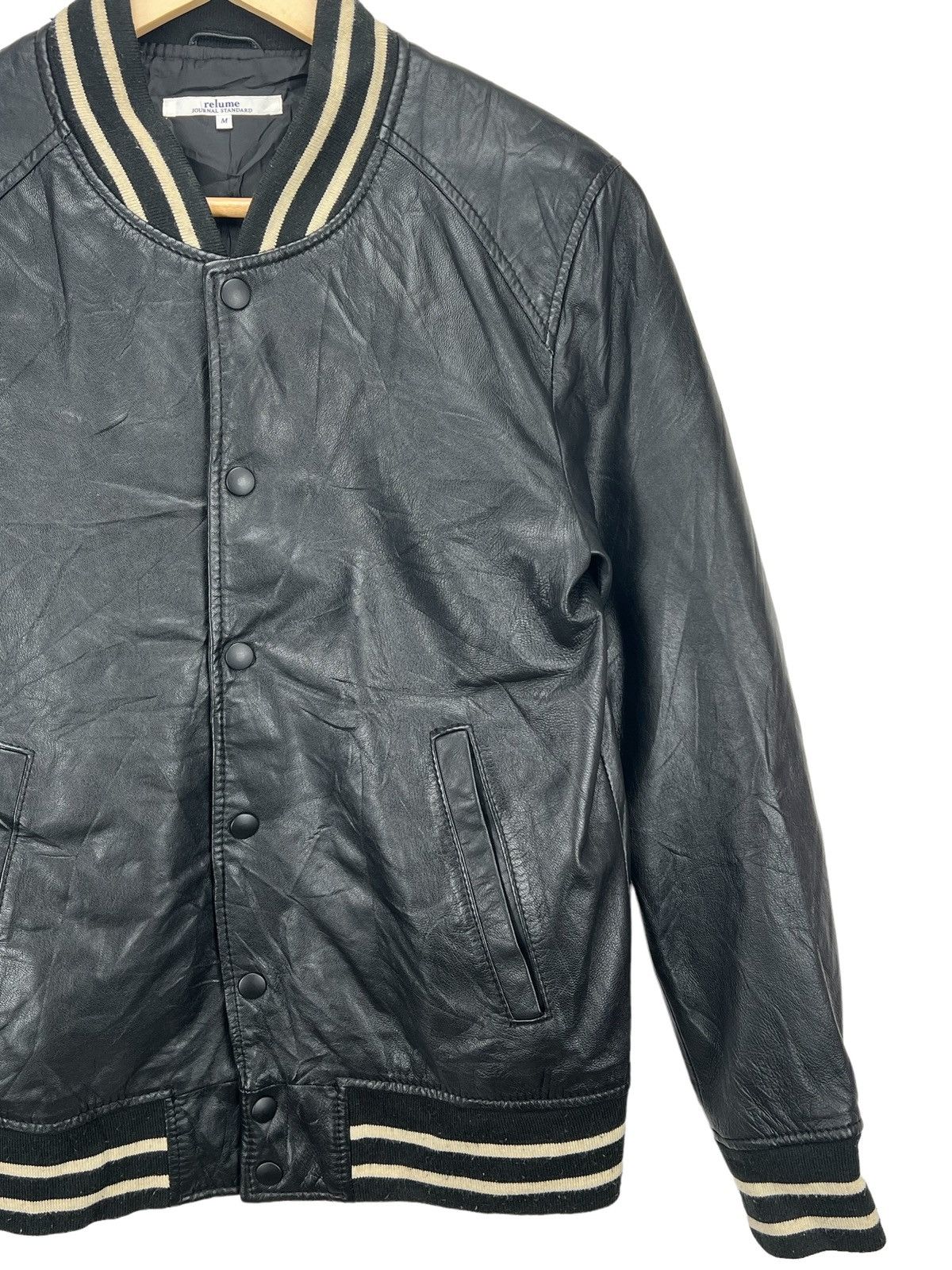 Journal Standard Journal Standard Relume Leather Sheep Skin Varsity Jacket Size US M / EU 48-50 / 2 - 3 Thumbnail