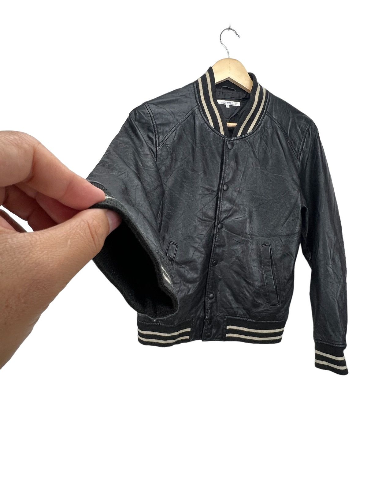 Journal Standard Journal Standard Relume Leather Sheep Skin Varsity Jacket Size US M / EU 48-50 / 2 - 5 Thumbnail