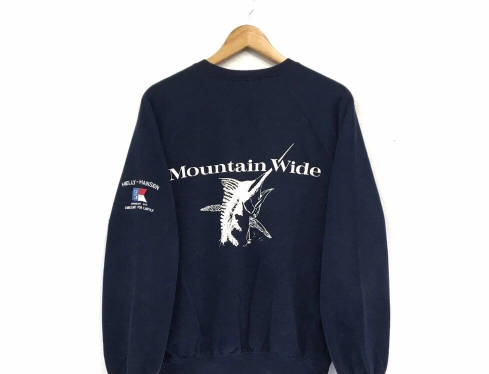 Helly Hansen × Vintage HELLY HANSEN Mountain Wide Sweatshirt Size US M / EU 48-50 / 2 - 3 Thumbnail