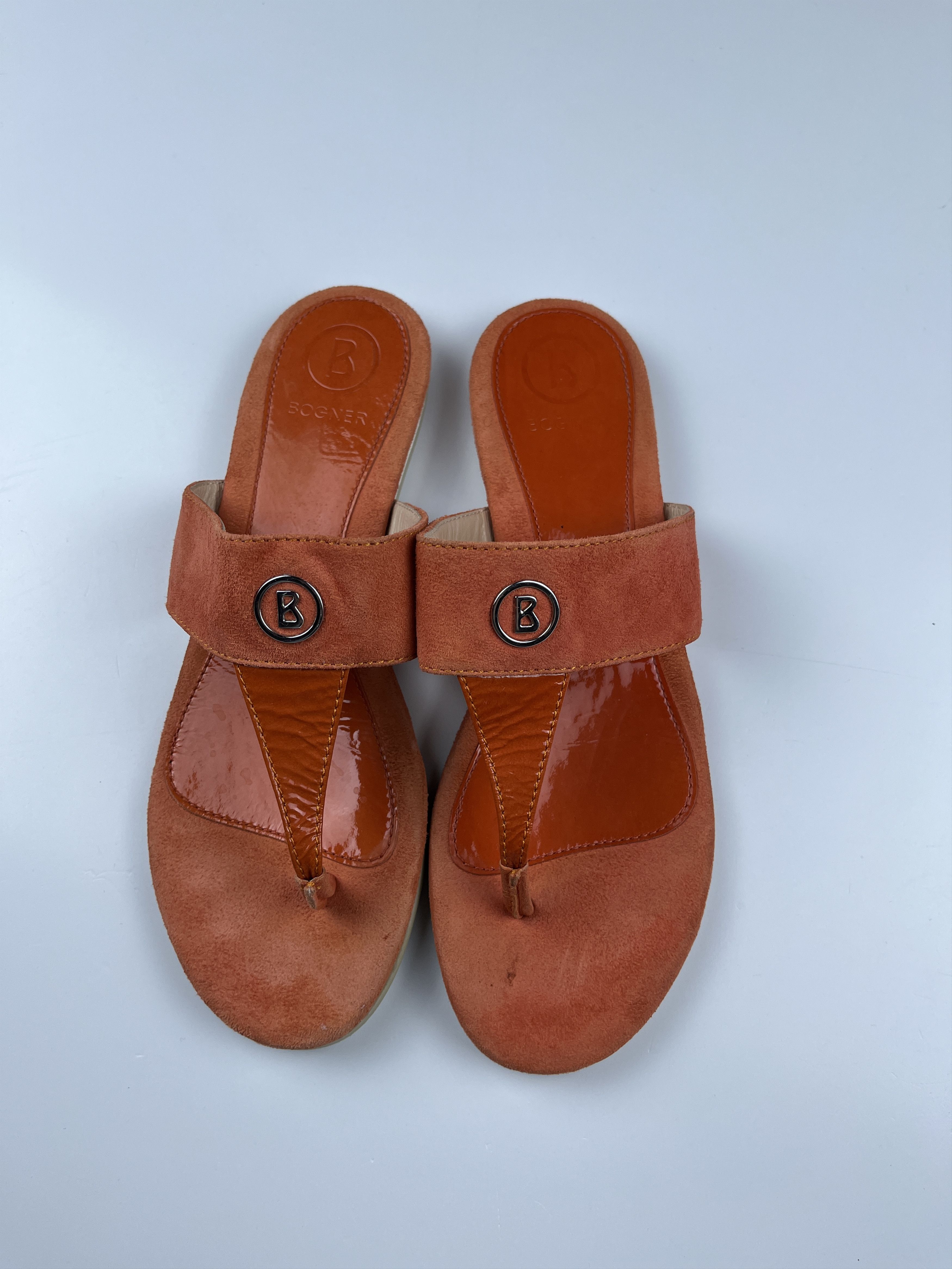 Bogner Bogner Flip Flop Suede Sandals Size US 7 / IT 37 - 1 Thumbnail