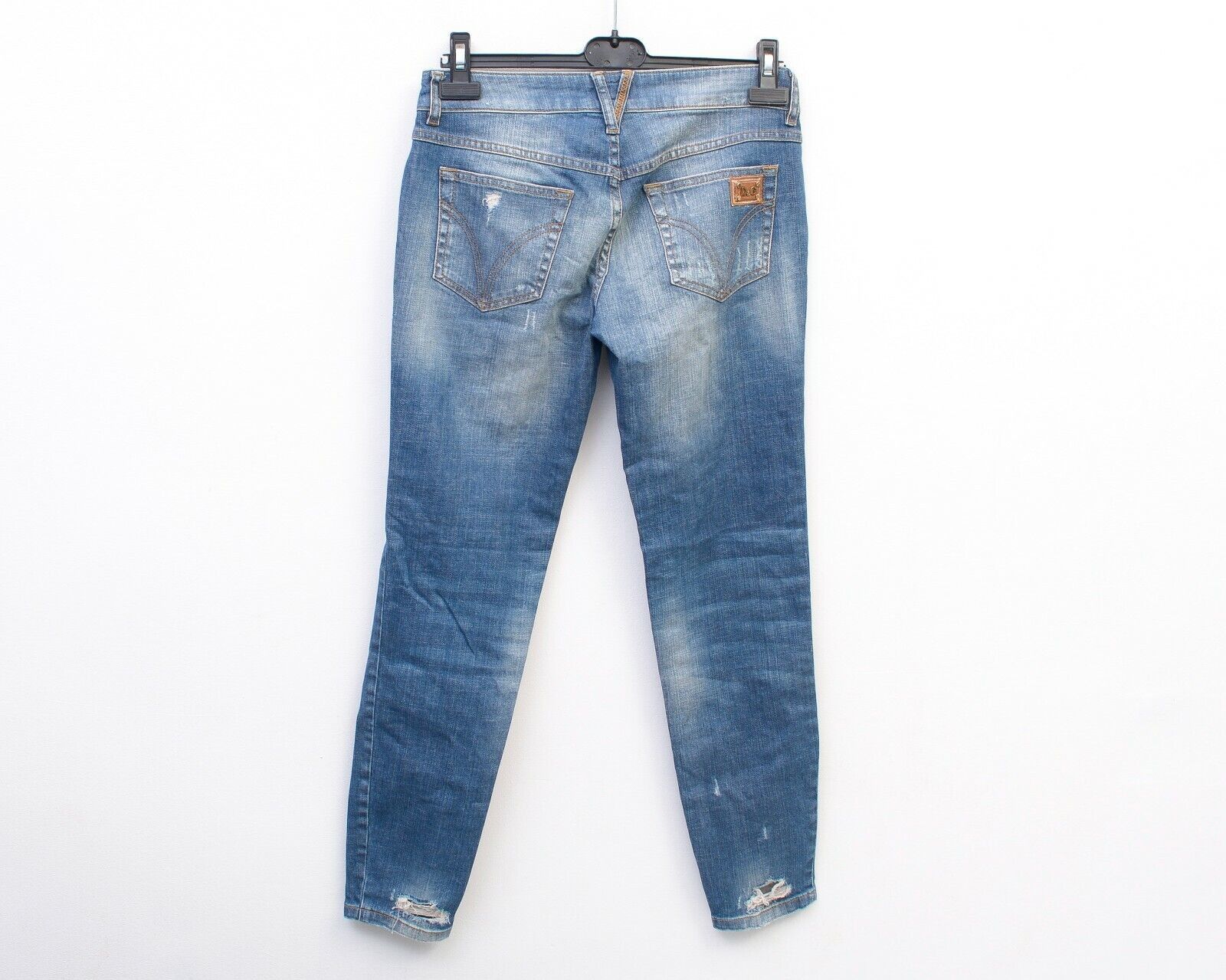 Dolce & Gabbana Skinny Women's W27 Distressed Jeans Trousers Very tight D&G Size 27" / US 4 / IT 40 - 8 Thumbnail