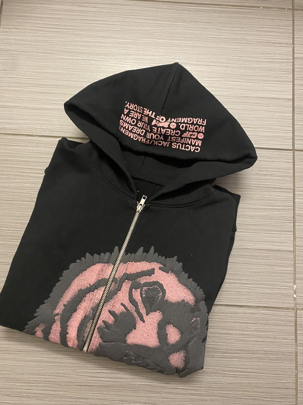 travis scott fragment zip up hoodie