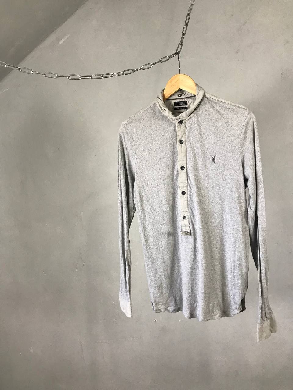 Allsaints Allsaints luxury streetwear gray longsleeve Size US XS / EU 42 / 0 - 1 Thumbnail
