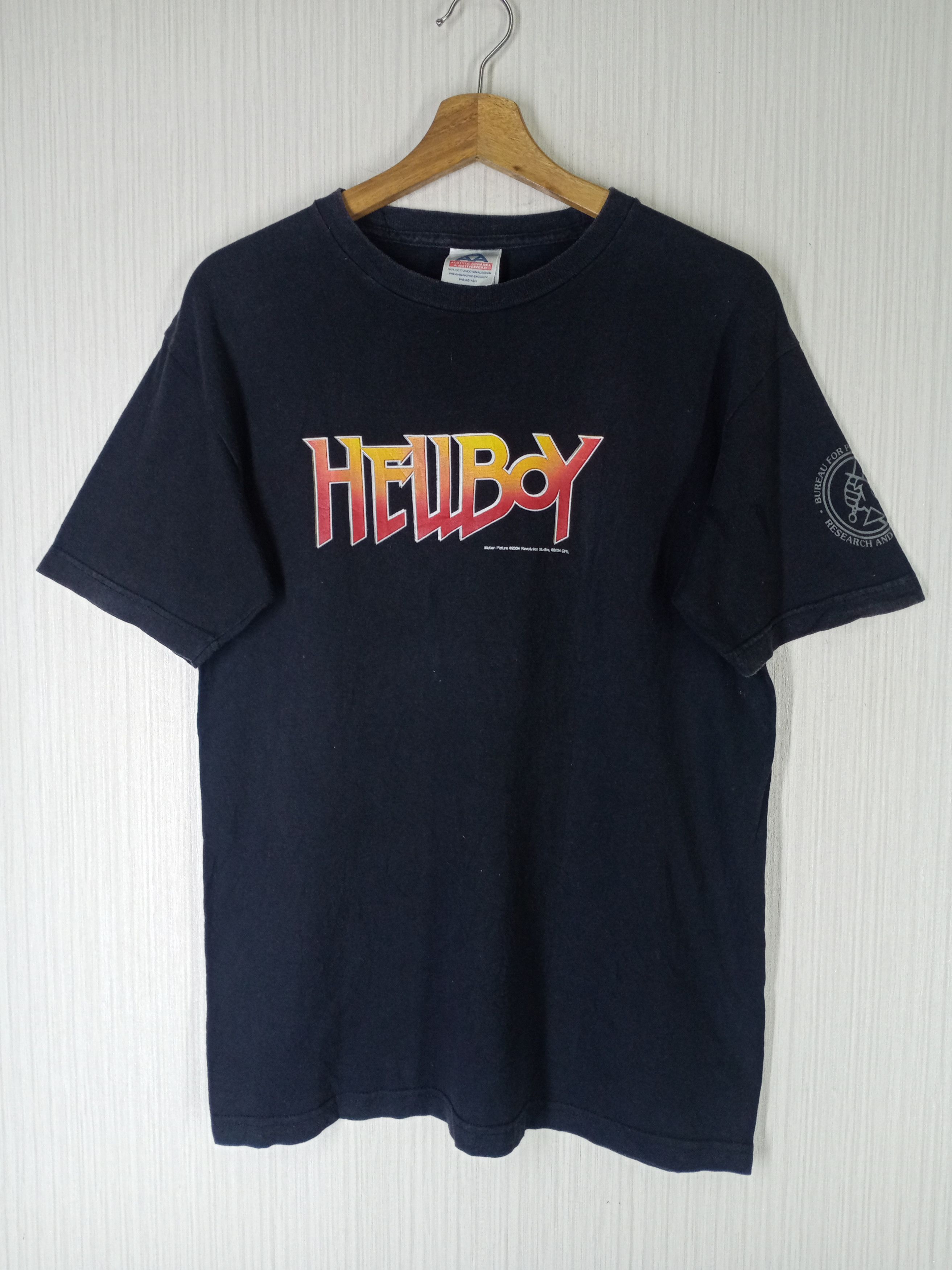 image of 2004 Hellboy Promo Movie Tshirt in Black, Men's (Size Medium)