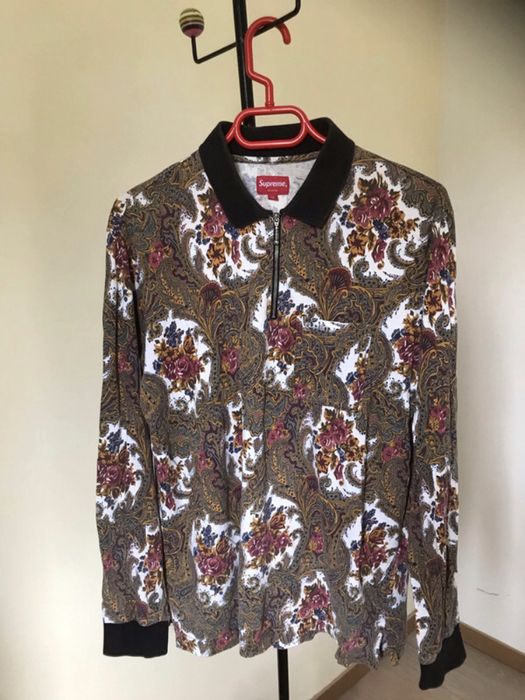 Supreme Supreme L/S Paisley polo | Grailed