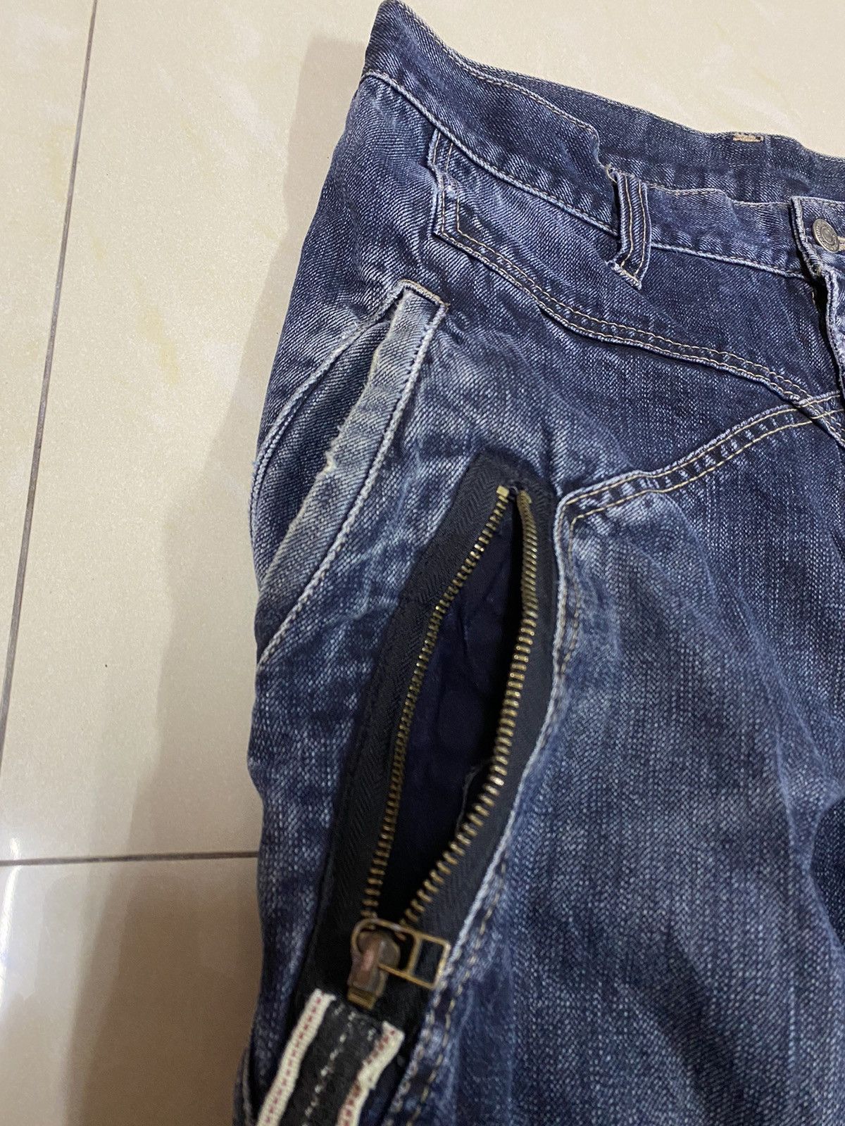 PPFM Destroyed🔥PPFM Ripped Distressed Denim Size US 30 / EU 46 - 6 Thumbnail