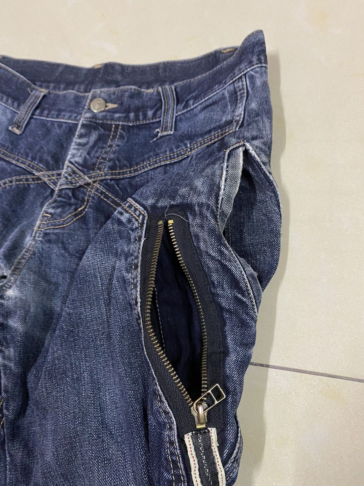 PPFM Destroyed🔥PPFM Ripped Distressed Denim Size US 30 / EU 46 - 7 Thumbnail