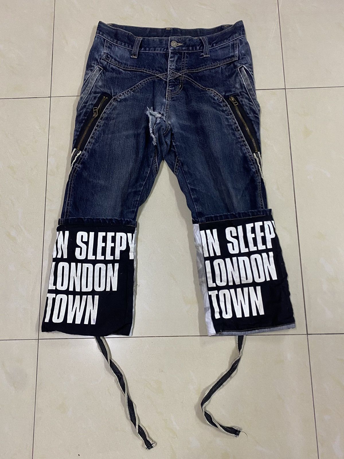PPFM Destroyed🔥PPFM Ripped Distressed Denim Size US 30 / EU 46 - 9 Thumbnail