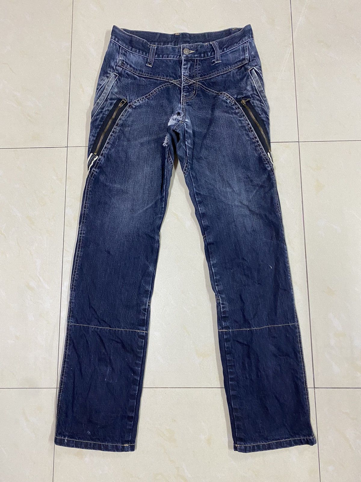 PPFM Destroyed🔥PPFM Ripped Distressed Denim Size US 30 / EU 46 - 5 Thumbnail