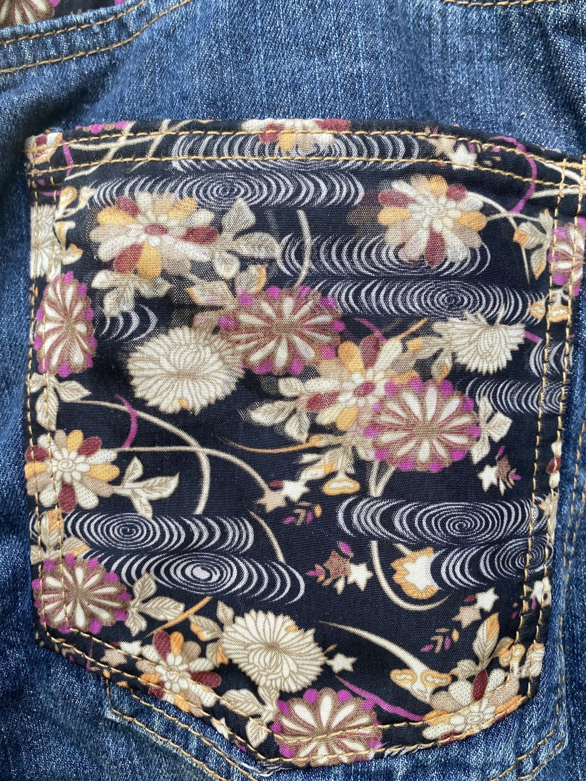 Japanese Brand Memory special koi fish embroidered distressed pant Size US 36 / EU 52 - 5 Thumbnail