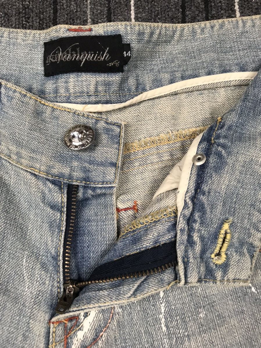 Vanquish Vanquish punk/goth style bootcut distressed denim jeans Size US 32 / EU 48 - 8 Thumbnail