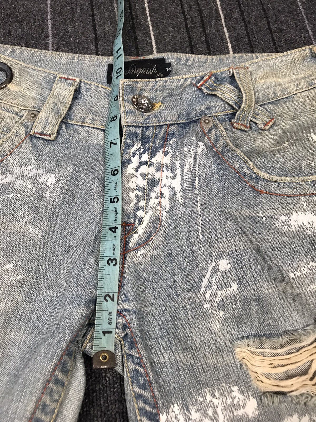 Vanquish Vanquish punk/goth style bootcut distressed denim jeans Size US 32 / EU 48 - 12 Thumbnail