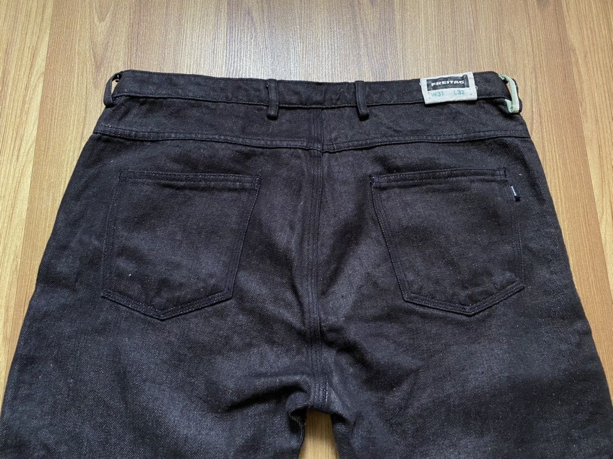 Freitag Eco Freitag Linen E100 Black Denim Jeans Pants 31/32 Evisu Size US 31 - 4 Thumbnail