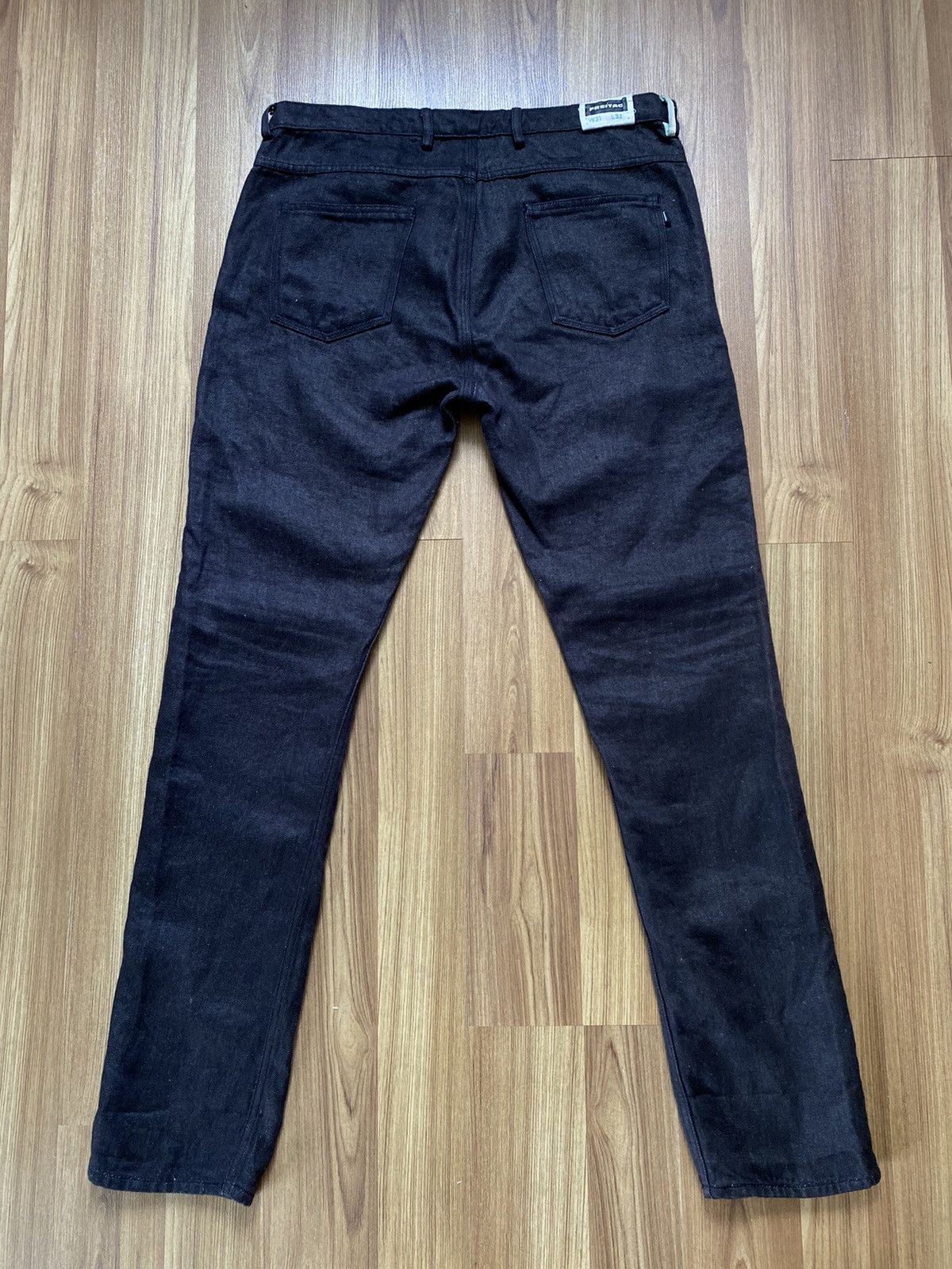 Freitag Eco Freitag Linen E100 Black Denim Jeans Pants 31/32 Evisu Size US 31 - 3 Thumbnail