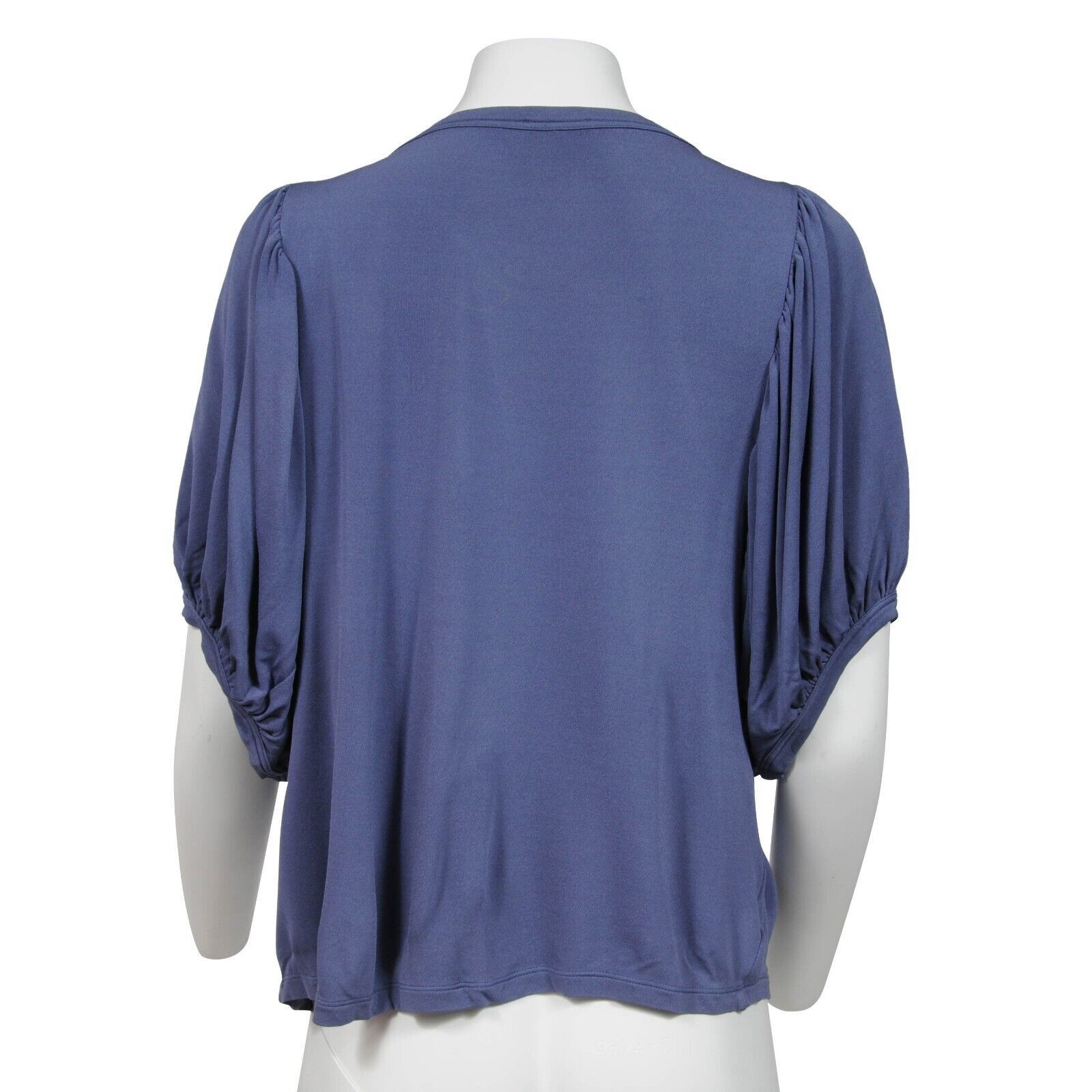 Fendi Ruffled Sleeve V Neck Stretch Blouse Size XS / US 0-2 / IT 36-38 - 2 Thumbnail