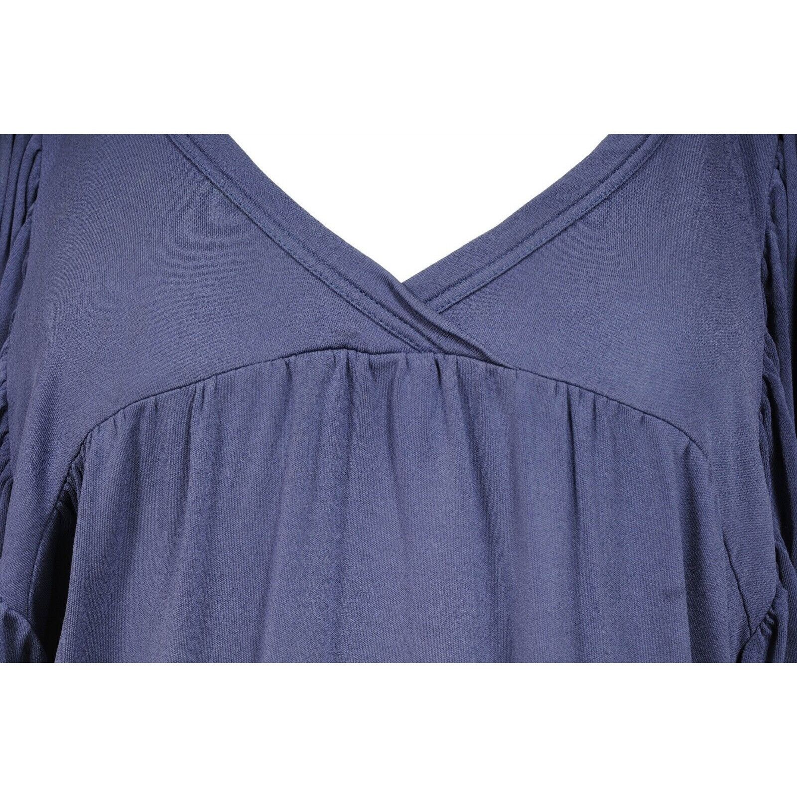 Fendi Ruffled Sleeve V Neck Stretch Blouse Size XS / US 0-2 / IT 36-38 - 3 Thumbnail
