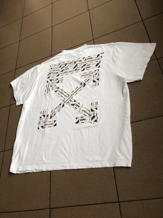 Off White OFF WHITE CABIN BAGGAGE T SHIRT Grailed