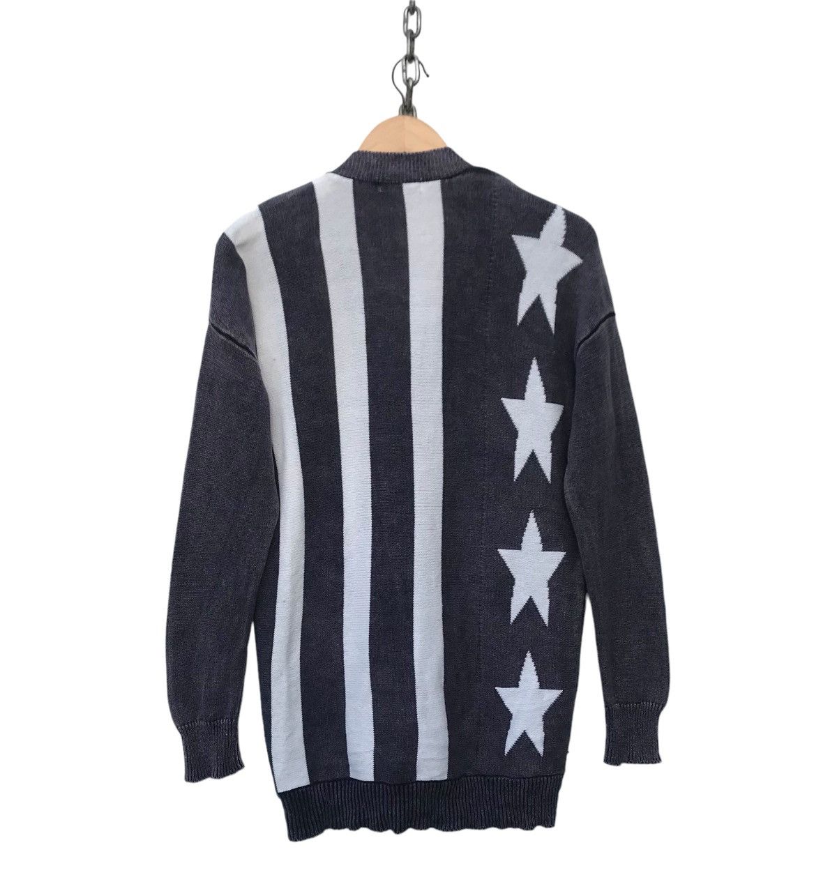 Japanese Brand Rodeo Crown Women Usa Flag Cardigan Casual Sweater Size M / US 6-8 / IT 42-44 - 2 Thumbnail