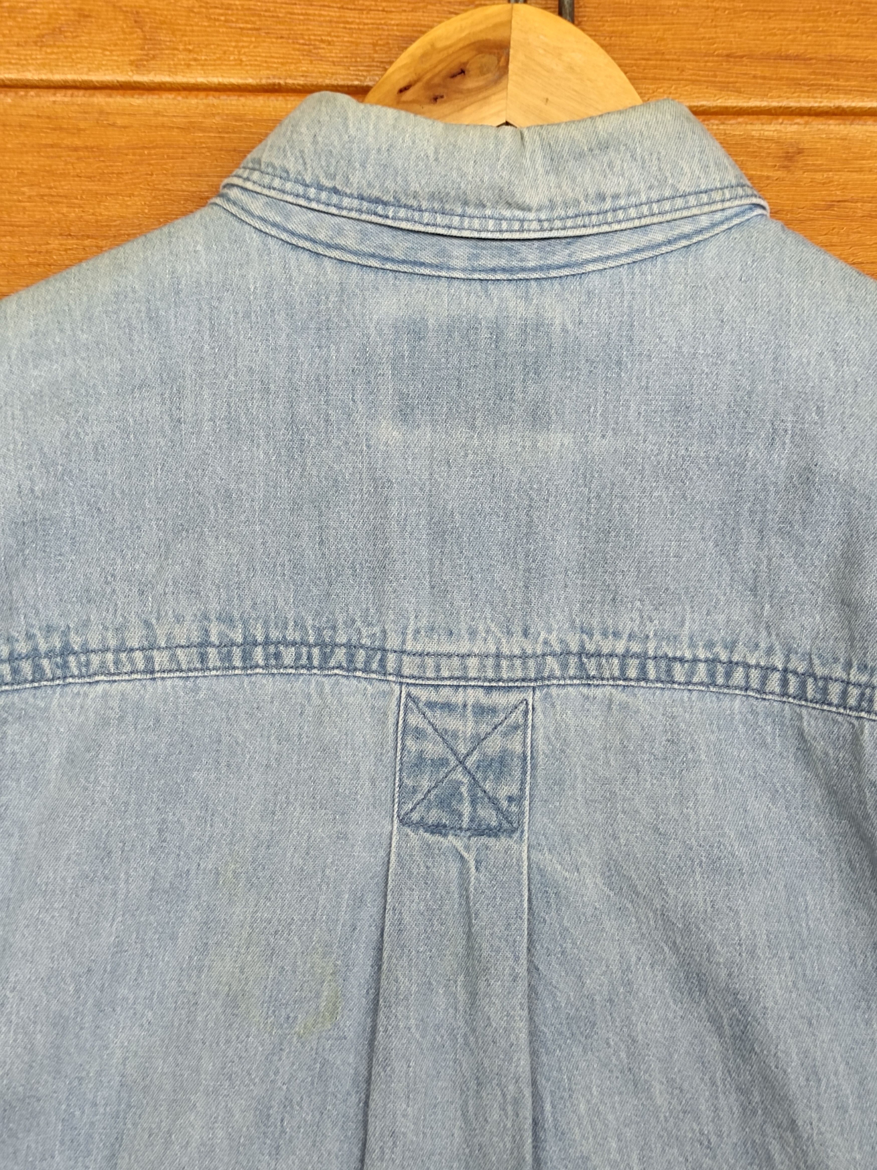 Vintage × Woolrich Woolen Mills Vintage 80s Woolrich "Aztec" Denim Shirt Size US L / EU 52-54 / 3 - 11 Thumbnail