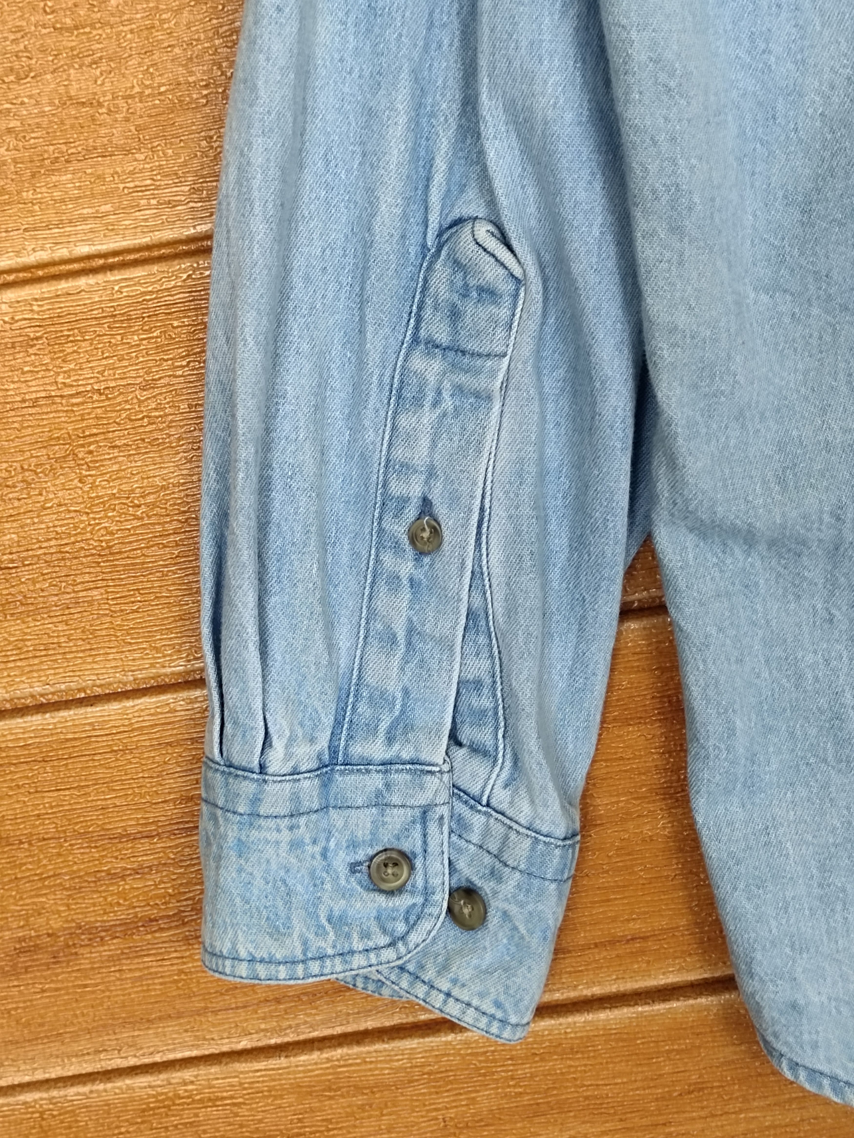 Vintage × Woolrich Woolen Mills Vintage 80s Woolrich "Aztec" Denim Shirt Size US L / EU 52-54 / 3 - 13 Thumbnail