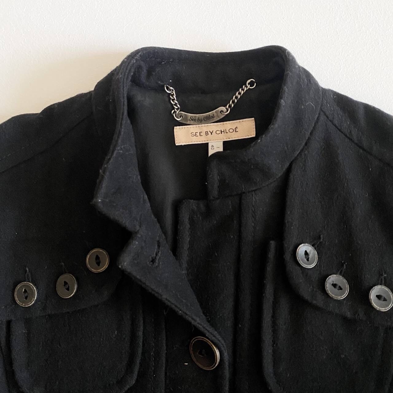 Chloe See by Chloe Vintage Wool Coat Jacket Size S / US 4 / IT 40 - 9 Thumbnail