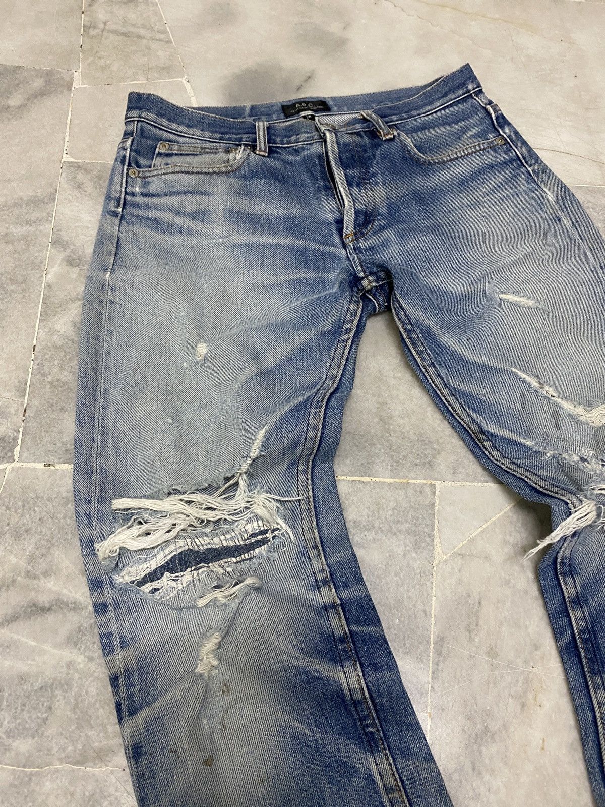 A.P.C. A.P.C RARE DISTRESSED DENIM Size 30" / US 8 / IT 44 - 4 Thumbnail