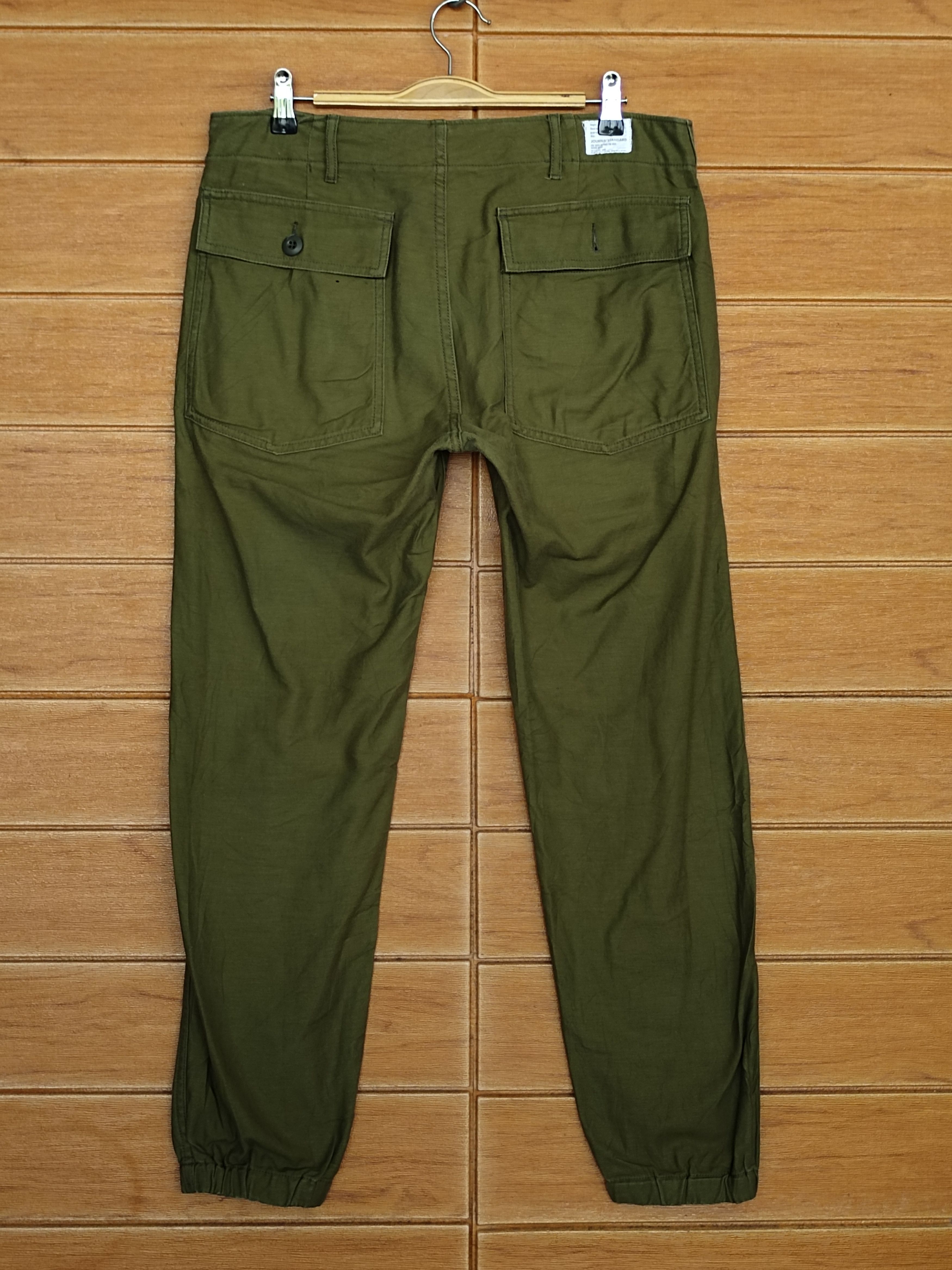 Comme des Garcons × Undercover Journal Standard Japan Olive Green Fatigue Trouser Pants Size US 33 - 7 Thumbnail