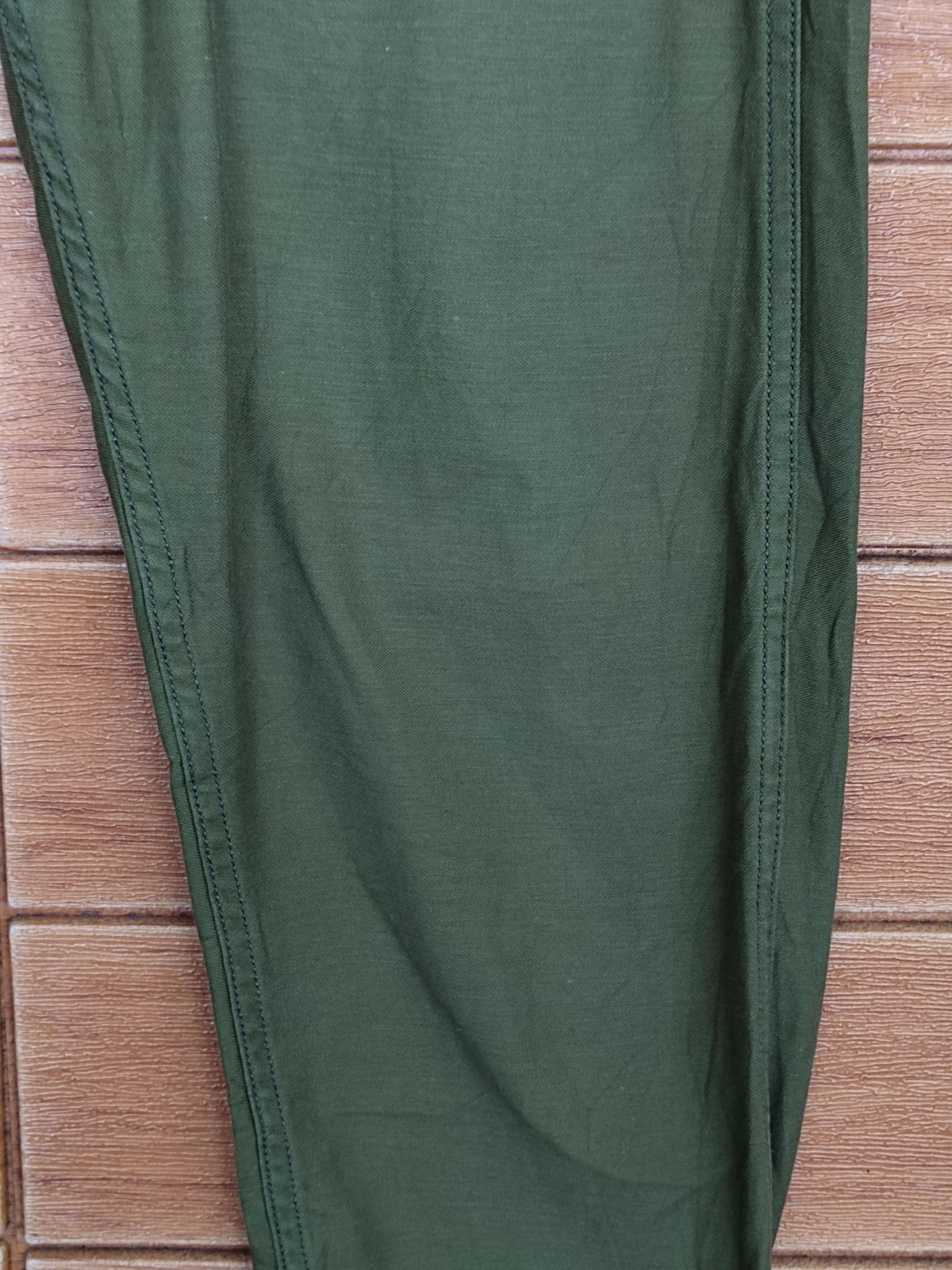 Comme des Garcons × Undercover Journal Standard Japan Olive Green Fatigue Trouser Pants Size US 33 - 3 Thumbnail