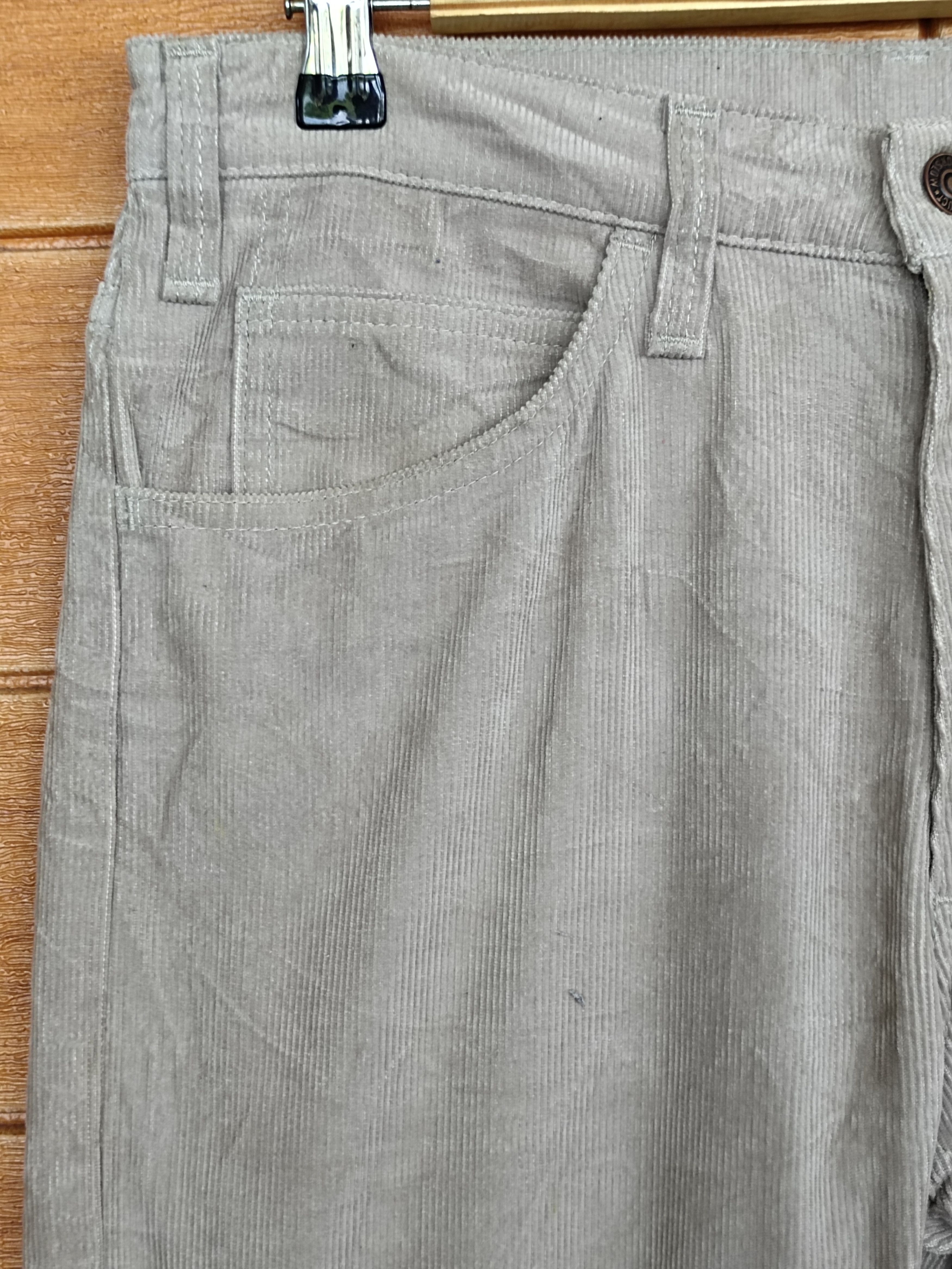 Vintage 90s Orslow Velvet Denim Pants in Beige, Men's (Size 30) — image 4 of 6