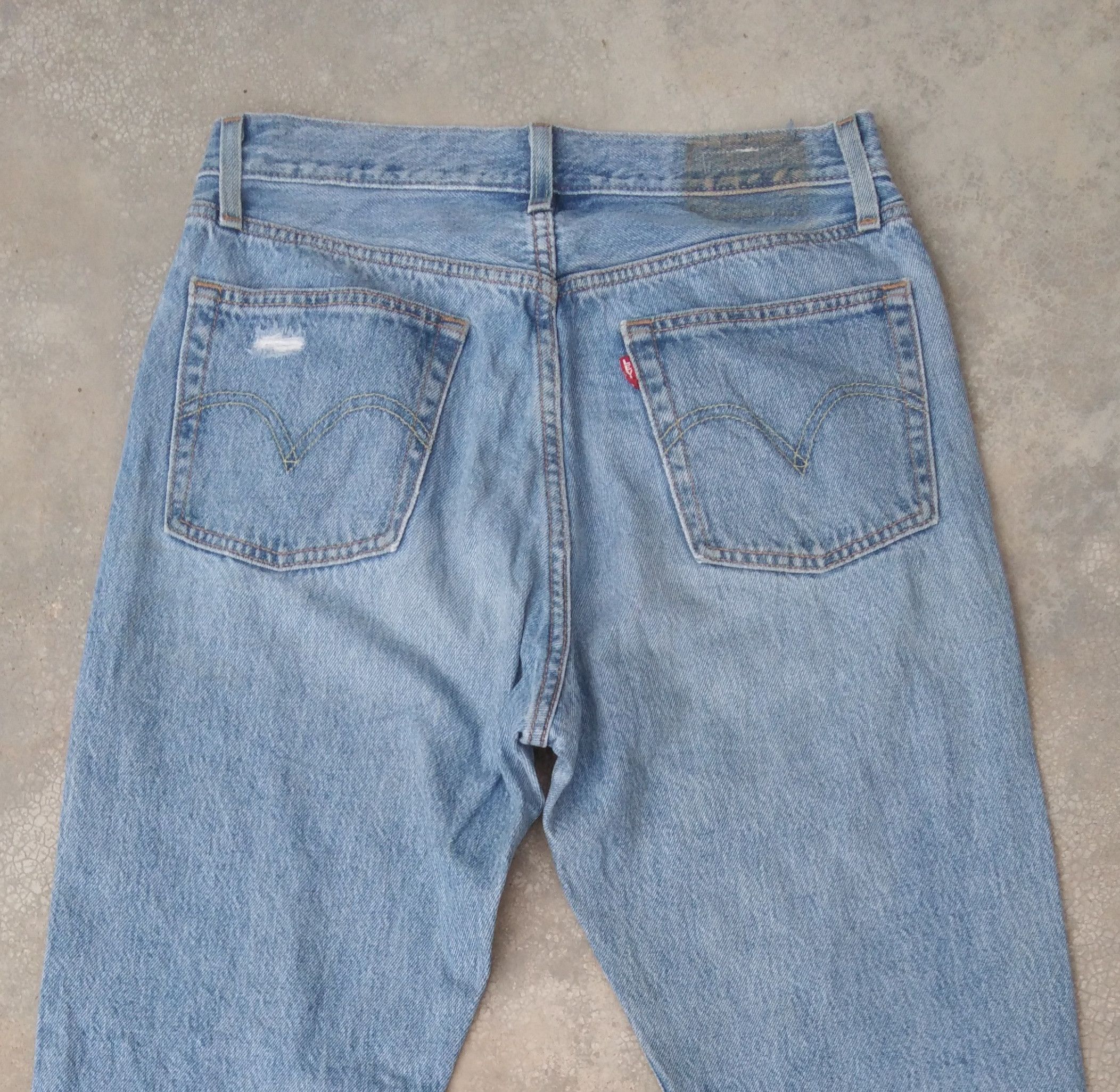 Levi's Vintage Levi's 501 Distressed Repaired Jeans 30x30 Size US 30 / EU 46 - 5 Thumbnail