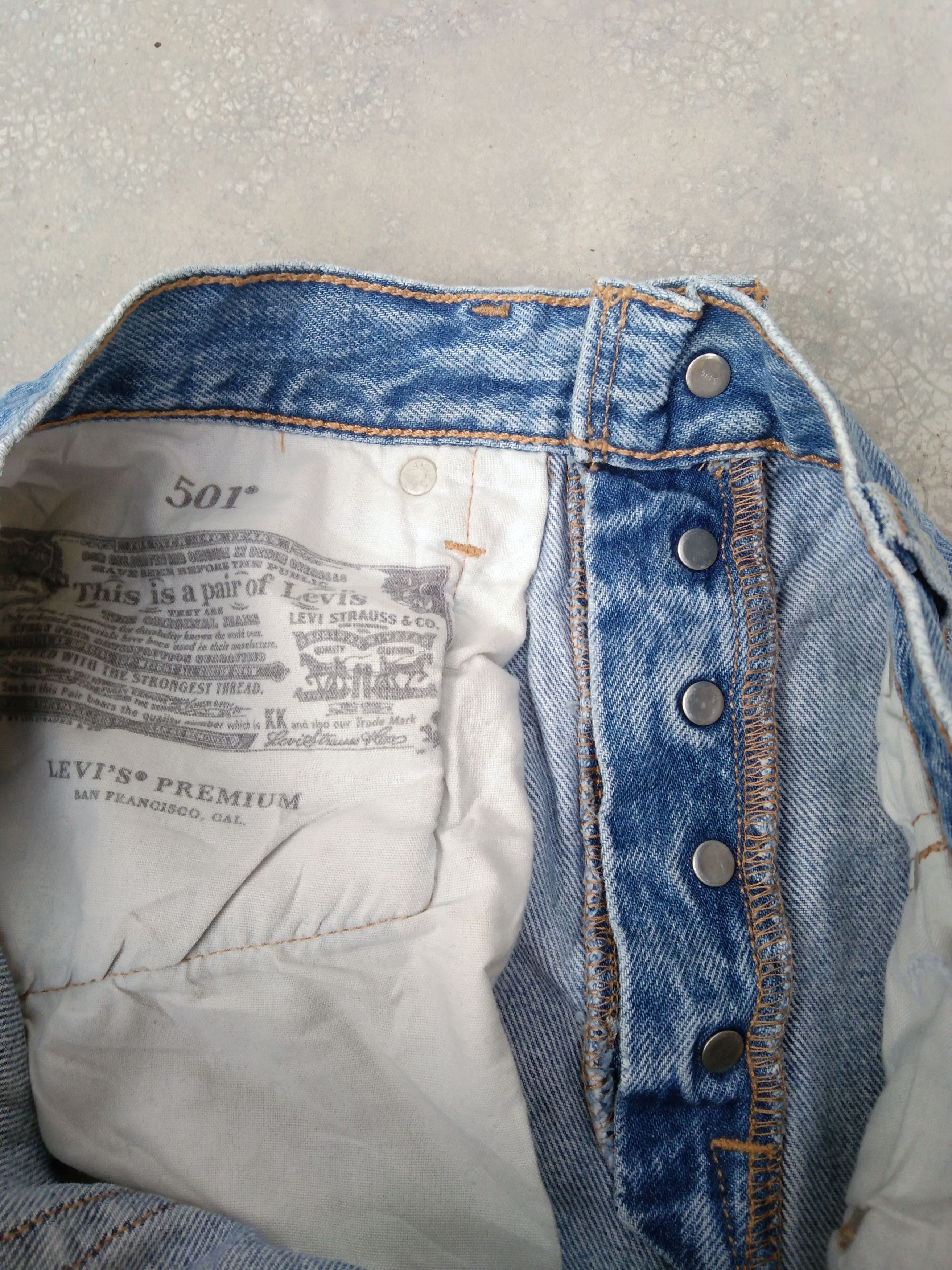Levi's Vintage Levi's 501 Distressed Repaired Jeans 30x30 Size US 30 / EU 46 - 10 Thumbnail