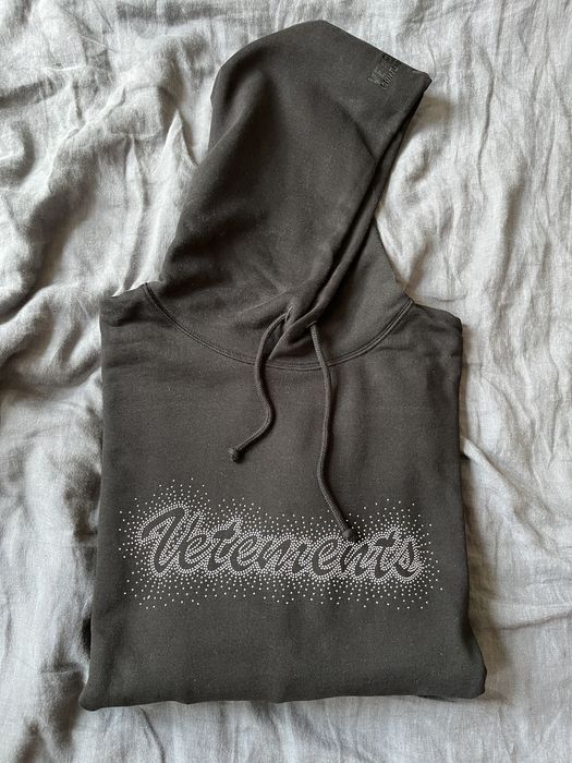 Vetements Black Bling Bling Hoodie for Men