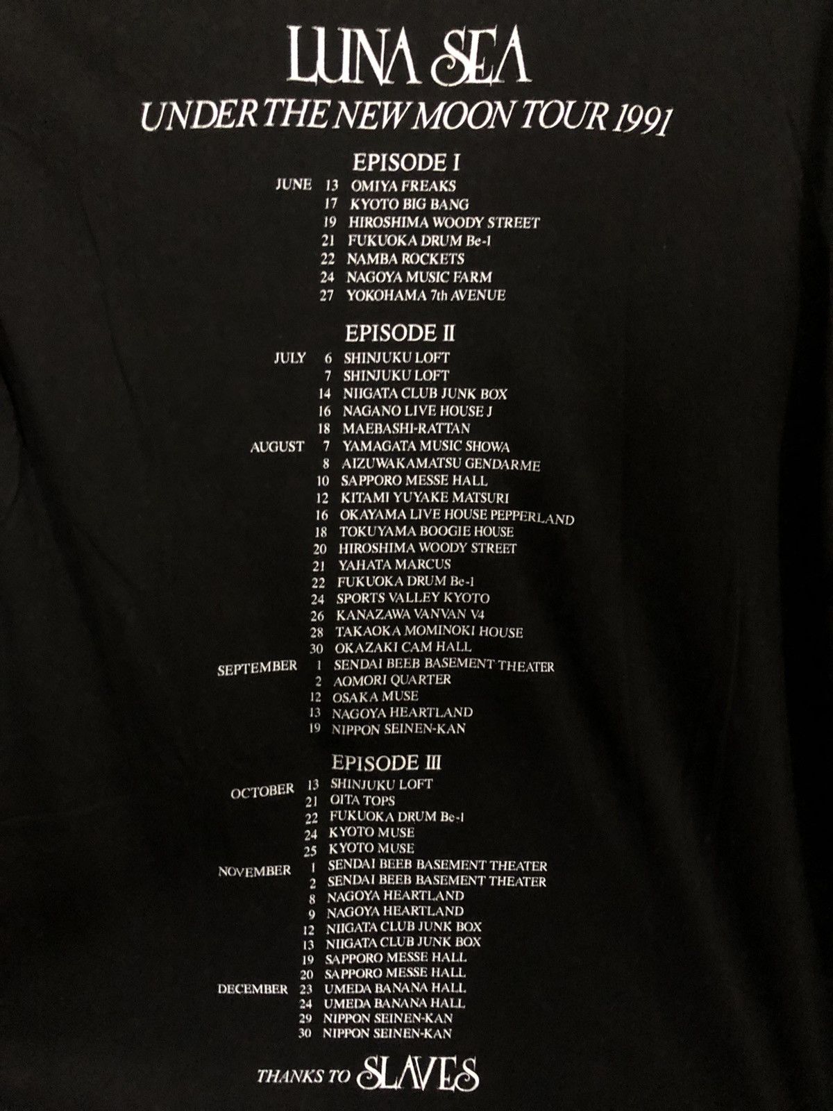 Band Tees Vintage Luna Sea Under The New Moon Tour 1991 Shirt Size US L / EU 52-54 / 3 - 5 Thumbnail