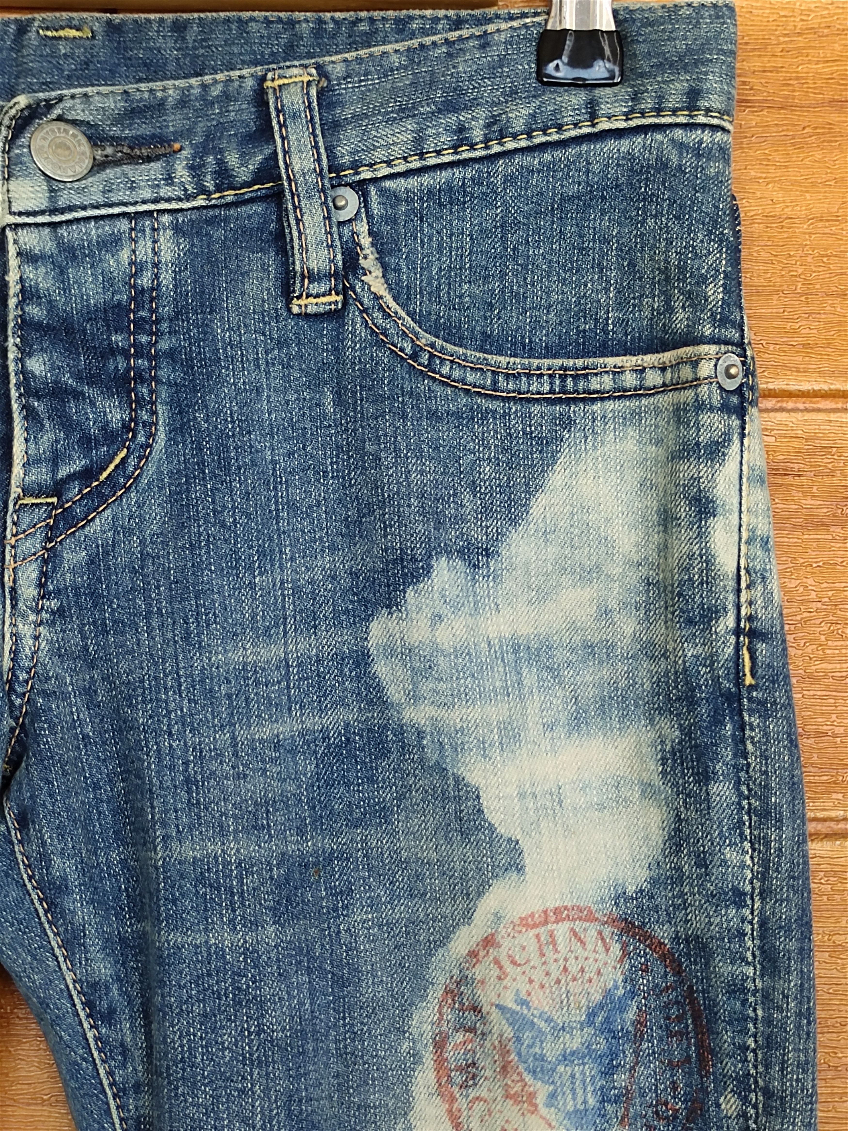 Hysteric Glamour Hysteric Glamour X Ramones Studded Distress Denim Jeans Size US 27 - 5 Thumbnail