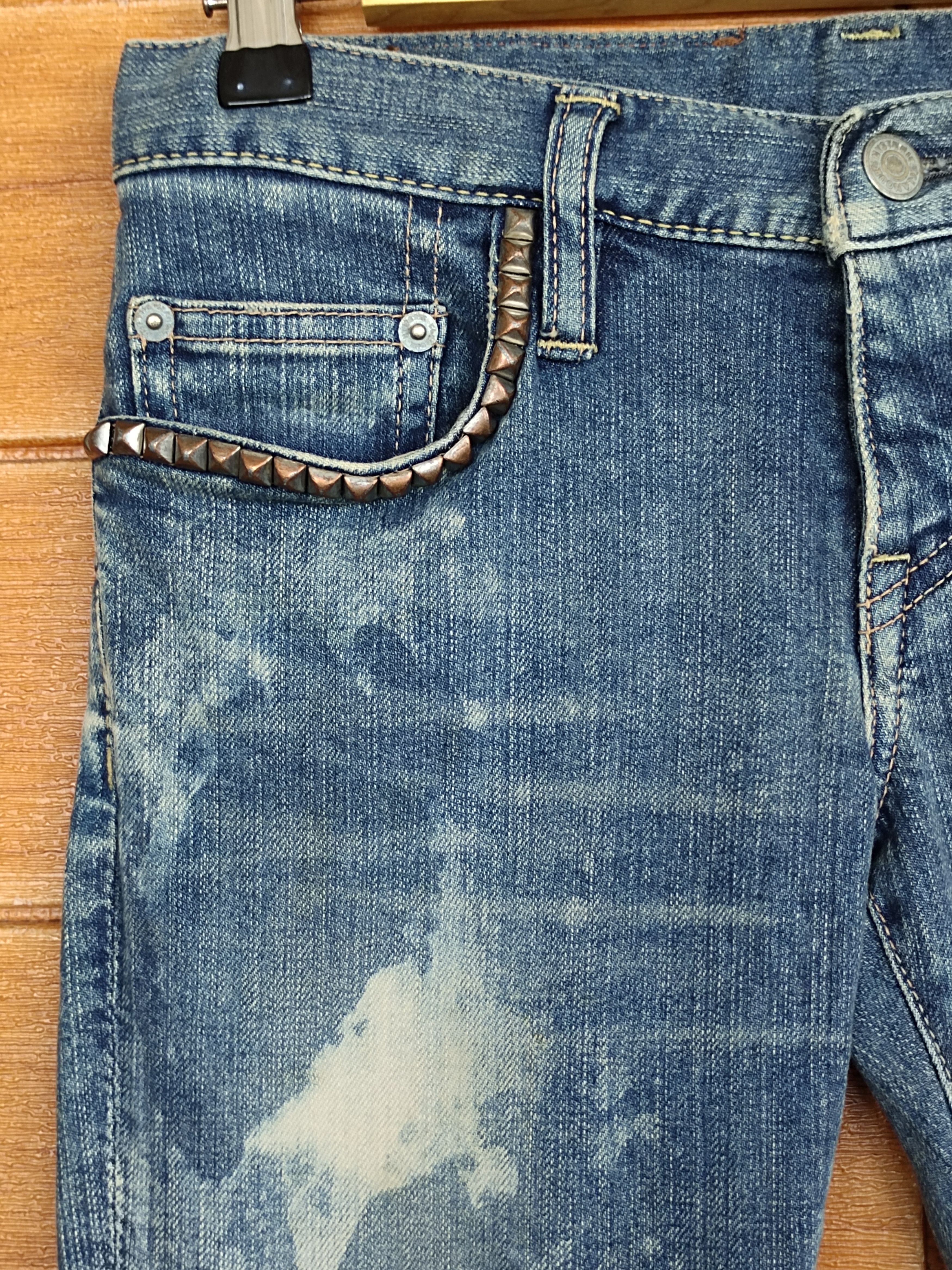 Hysteric Glamour Hysteric Glamour X Ramones Studded Distress Denim Jeans Size US 27 - 6 Thumbnail