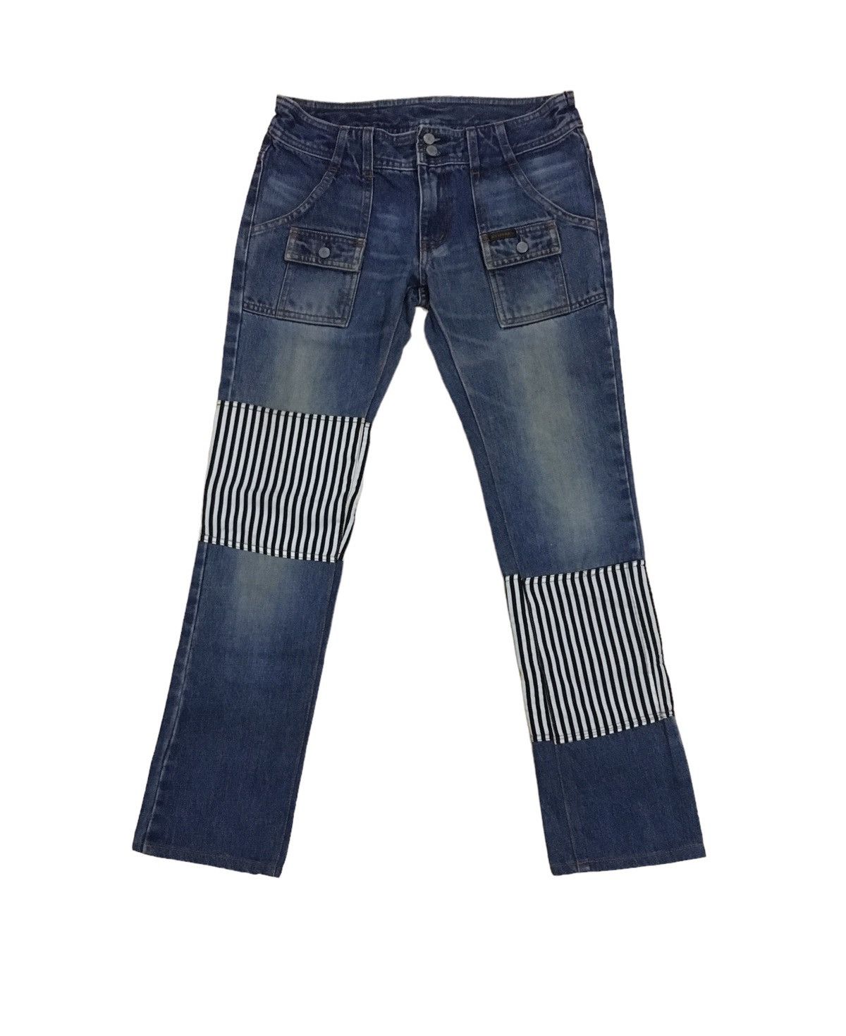 Hysteric Glamour Patchwork Jeans | Grailed