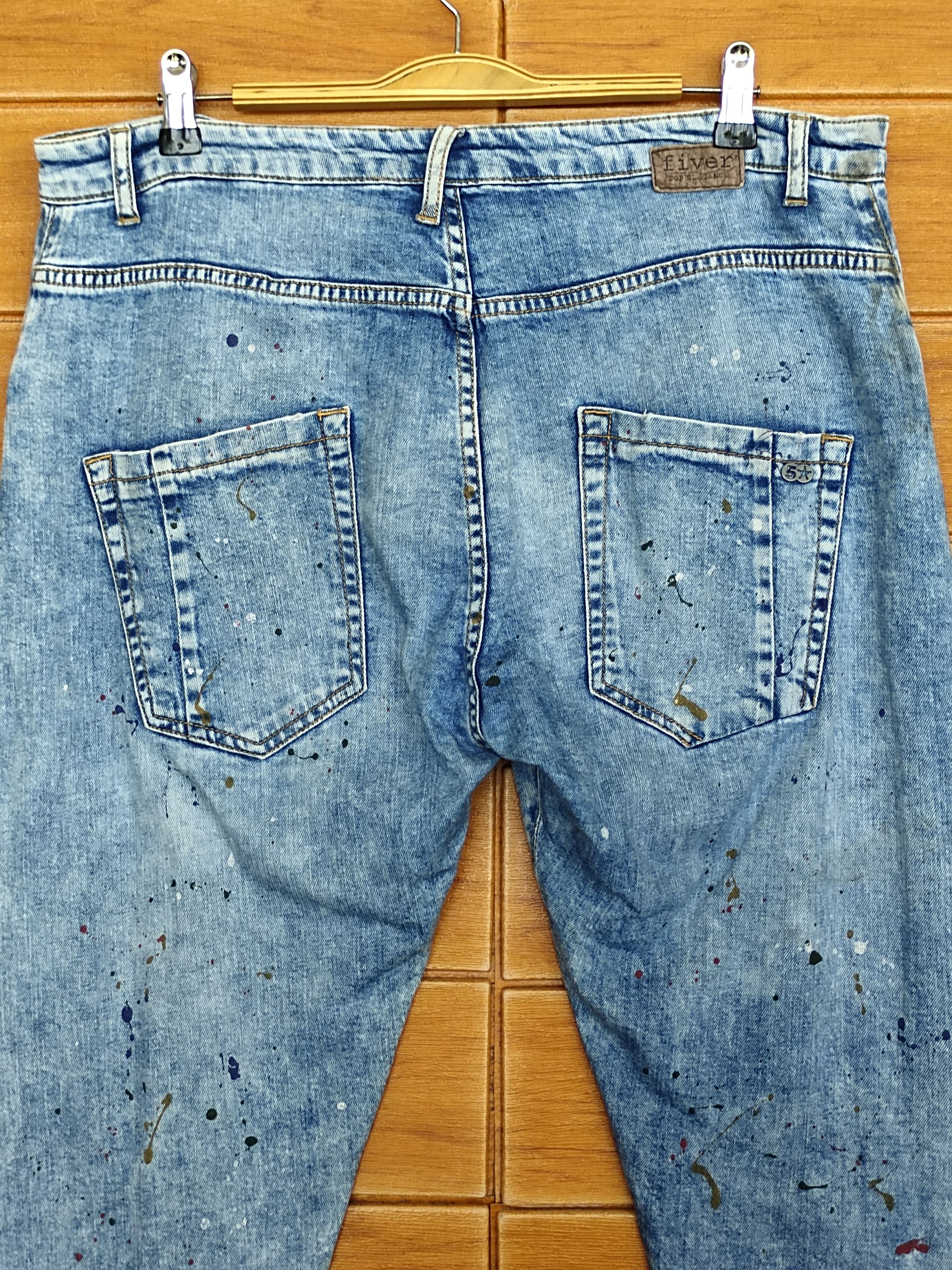 Isamu Katayama Backlash Fiver Urban Generation Series Painter Denim Pants Size US 34 / EU 50 - 10 Thumbnail