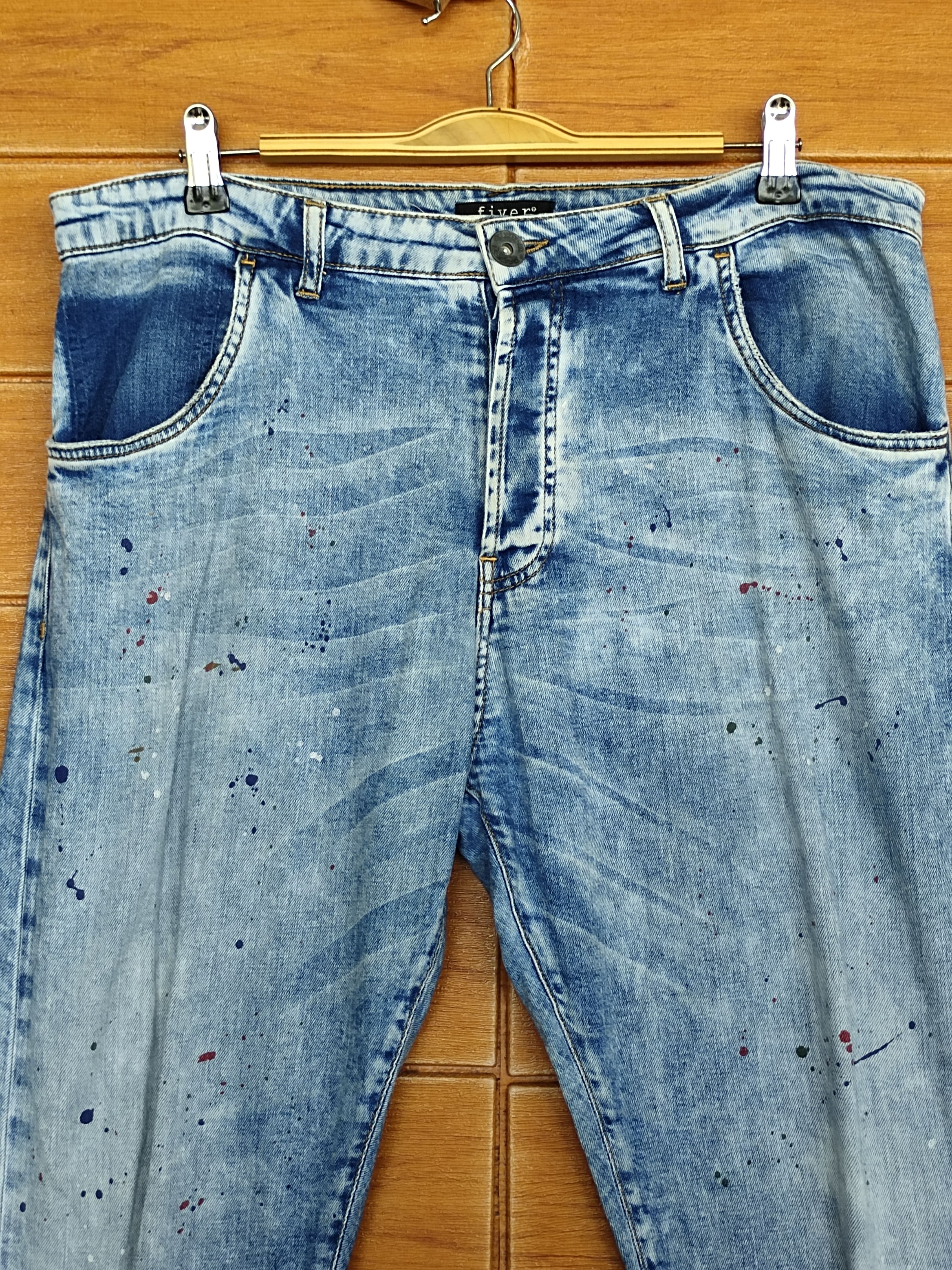 Isamu Katayama Backlash Fiver Urban Generation Series Painter Denim Pants Size US 34 / EU 50 - 2 Thumbnail