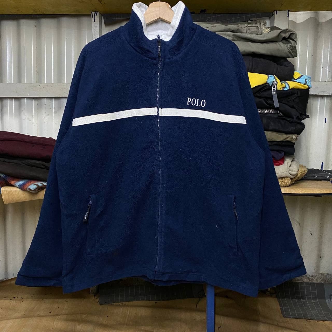 Vintage Pile Fleece POLO Zipper Sweaters